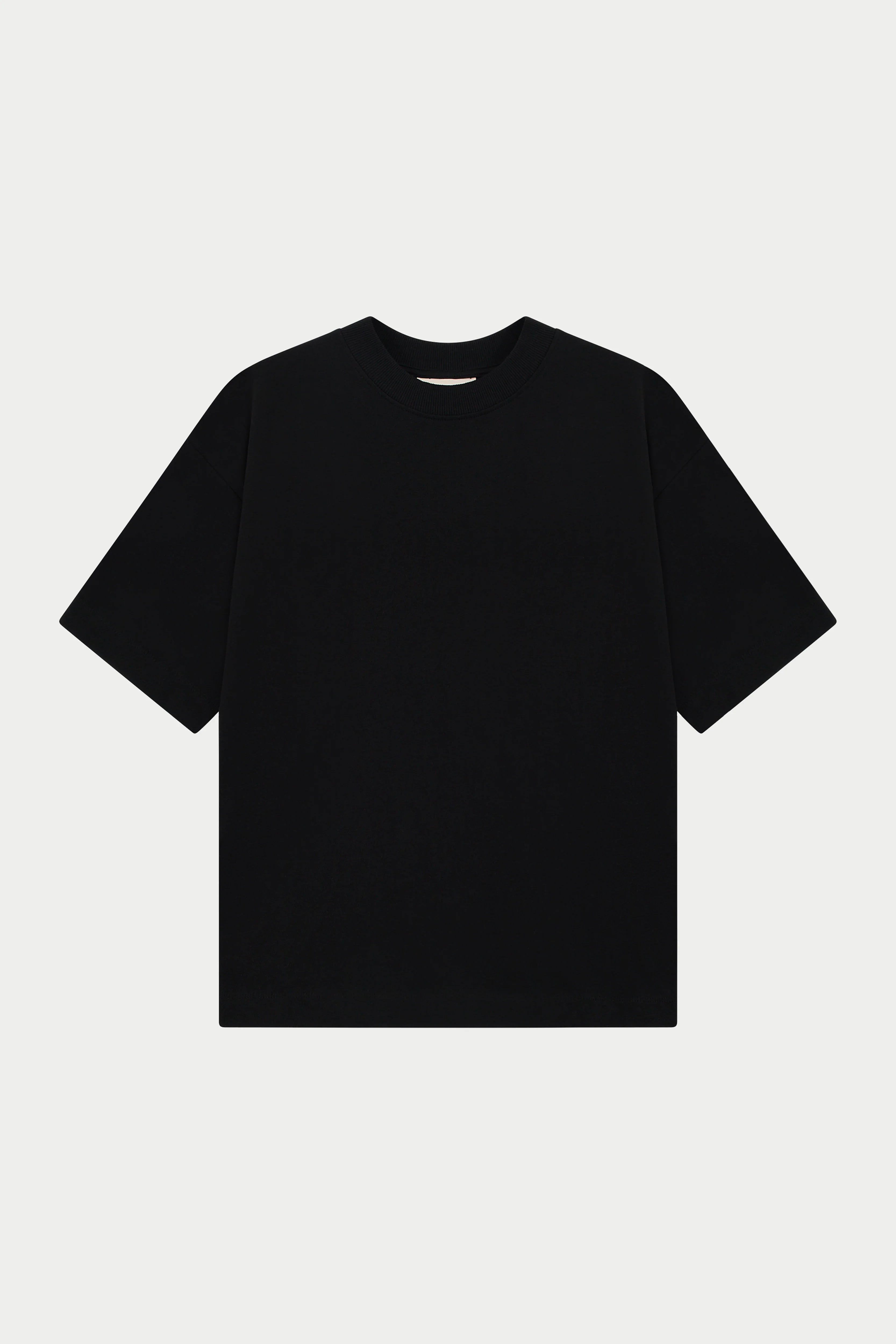 HEAVYWEIGHT BLANK T-SHIRT - BLACK