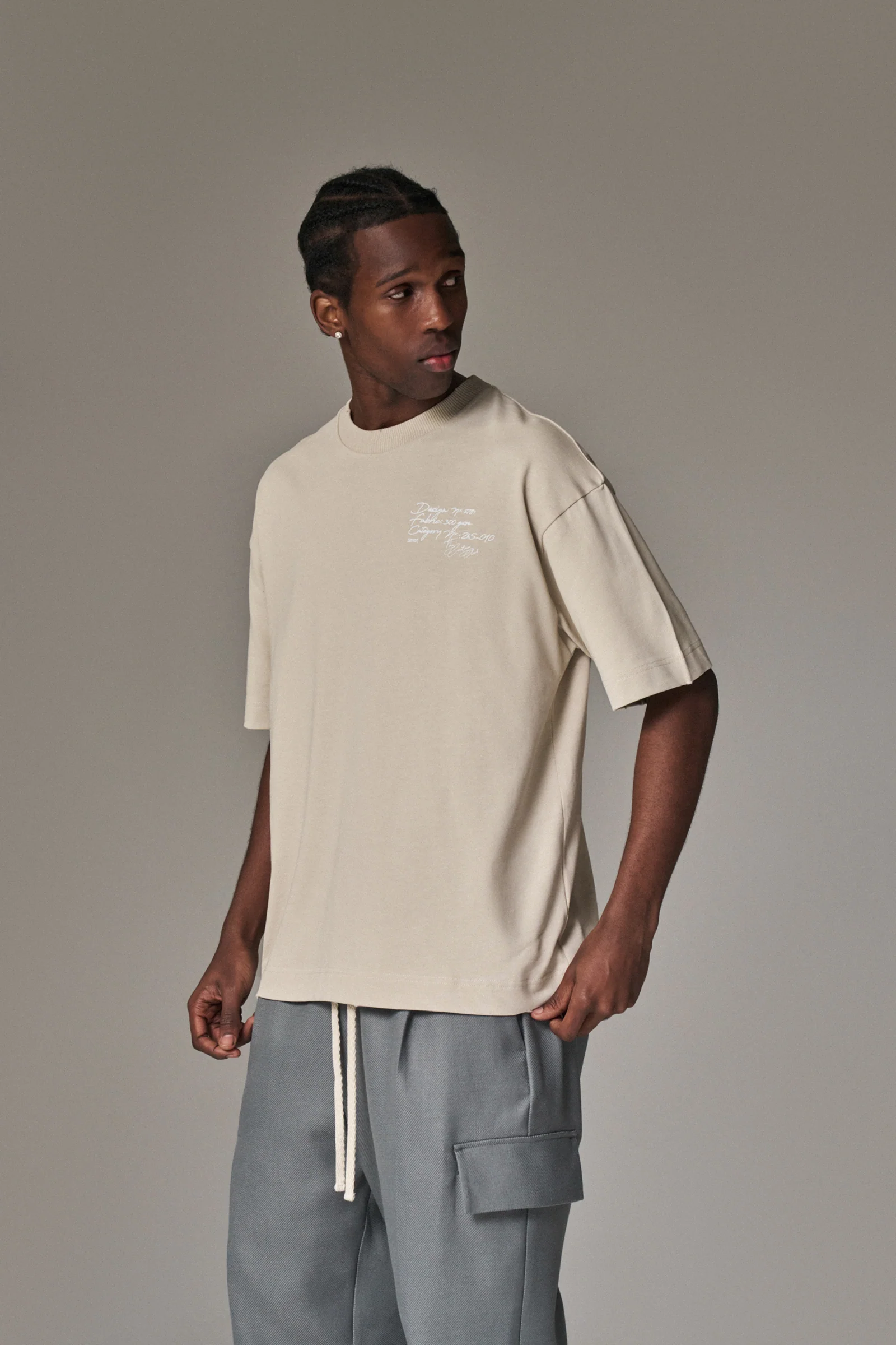 DISPLAY USE ONLY RELAXED T-SHIRT - BEIGE