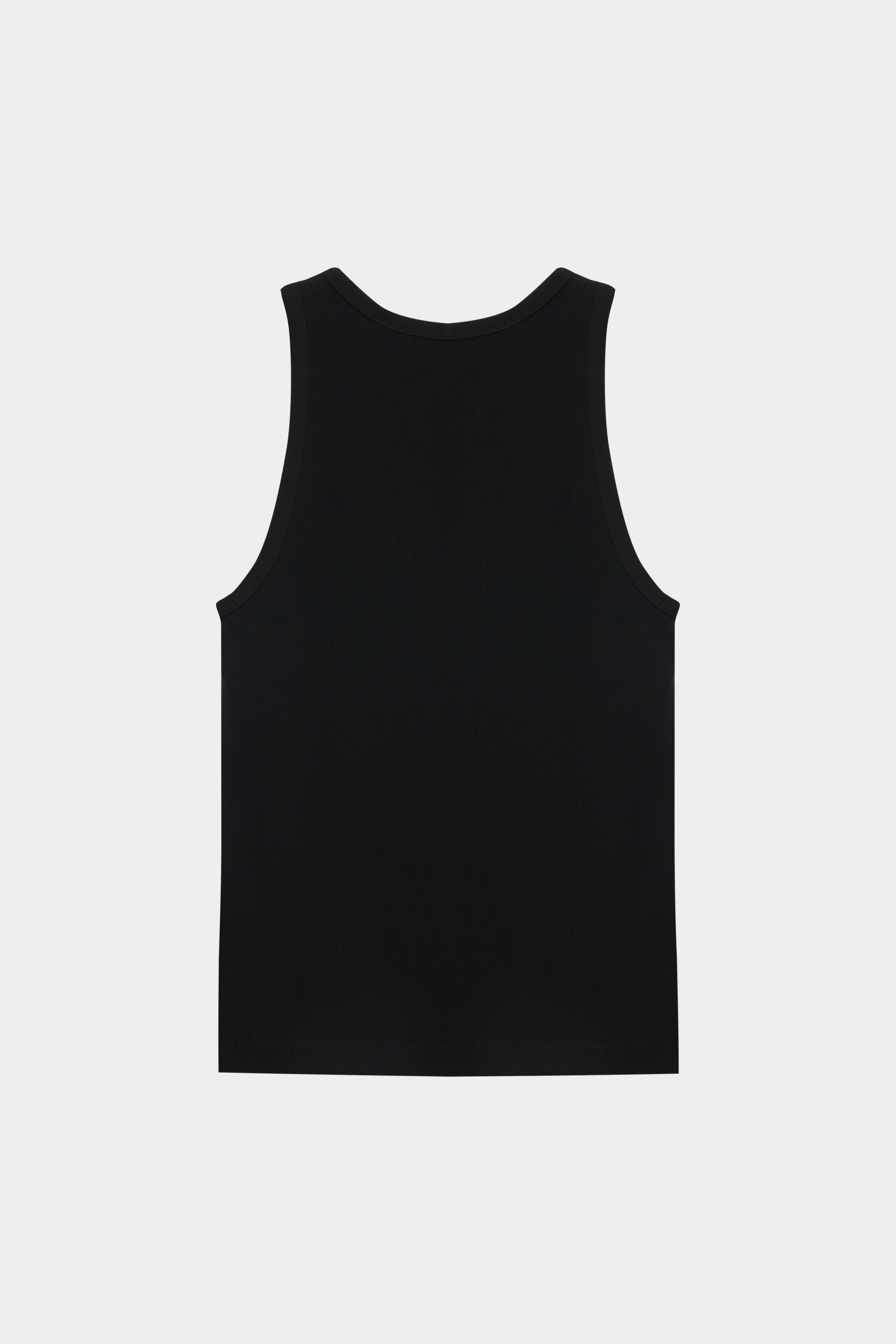 RIBBED VEST - BLACK