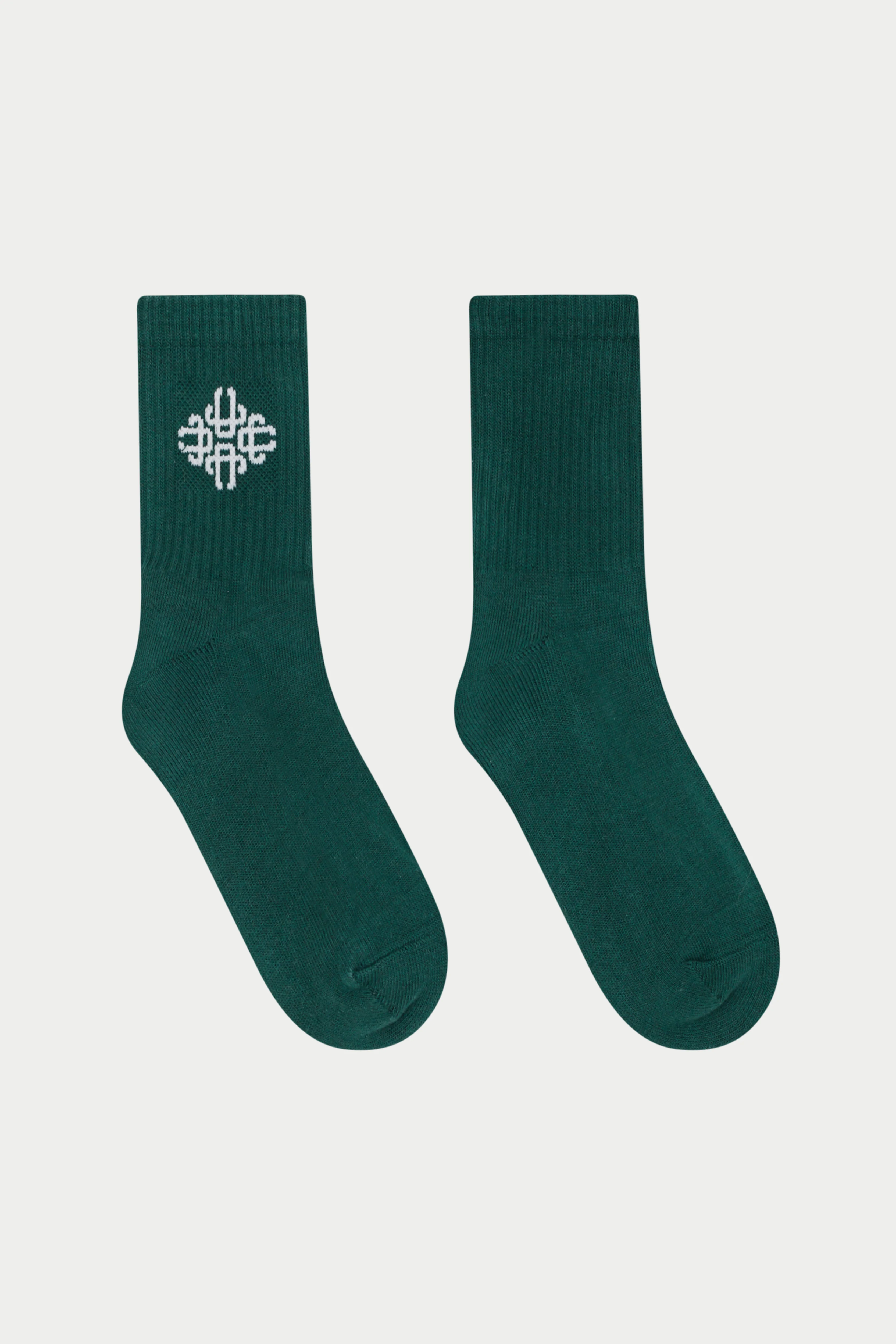 EMBLEM SPORT SOCK - FOREST GREEN