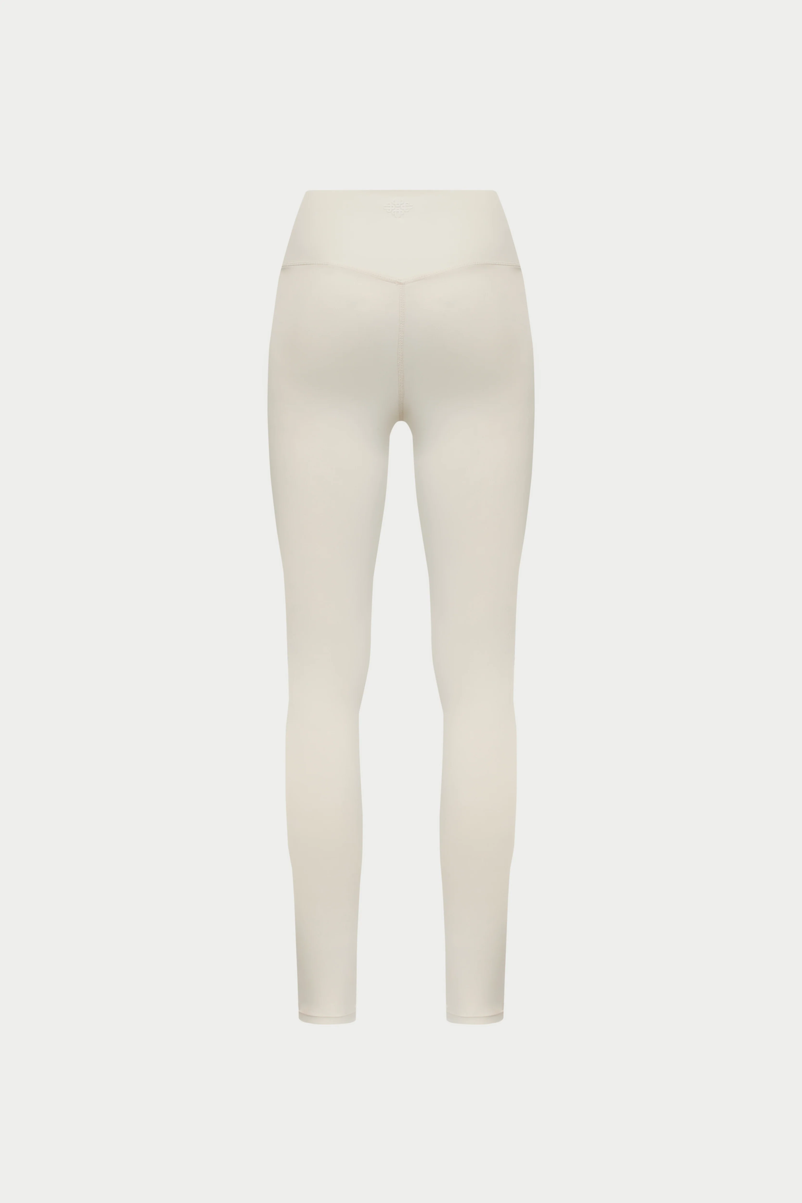 SCULPTING STRETCH CROSSOVER WAISTBAND LEGGINGS - BONE