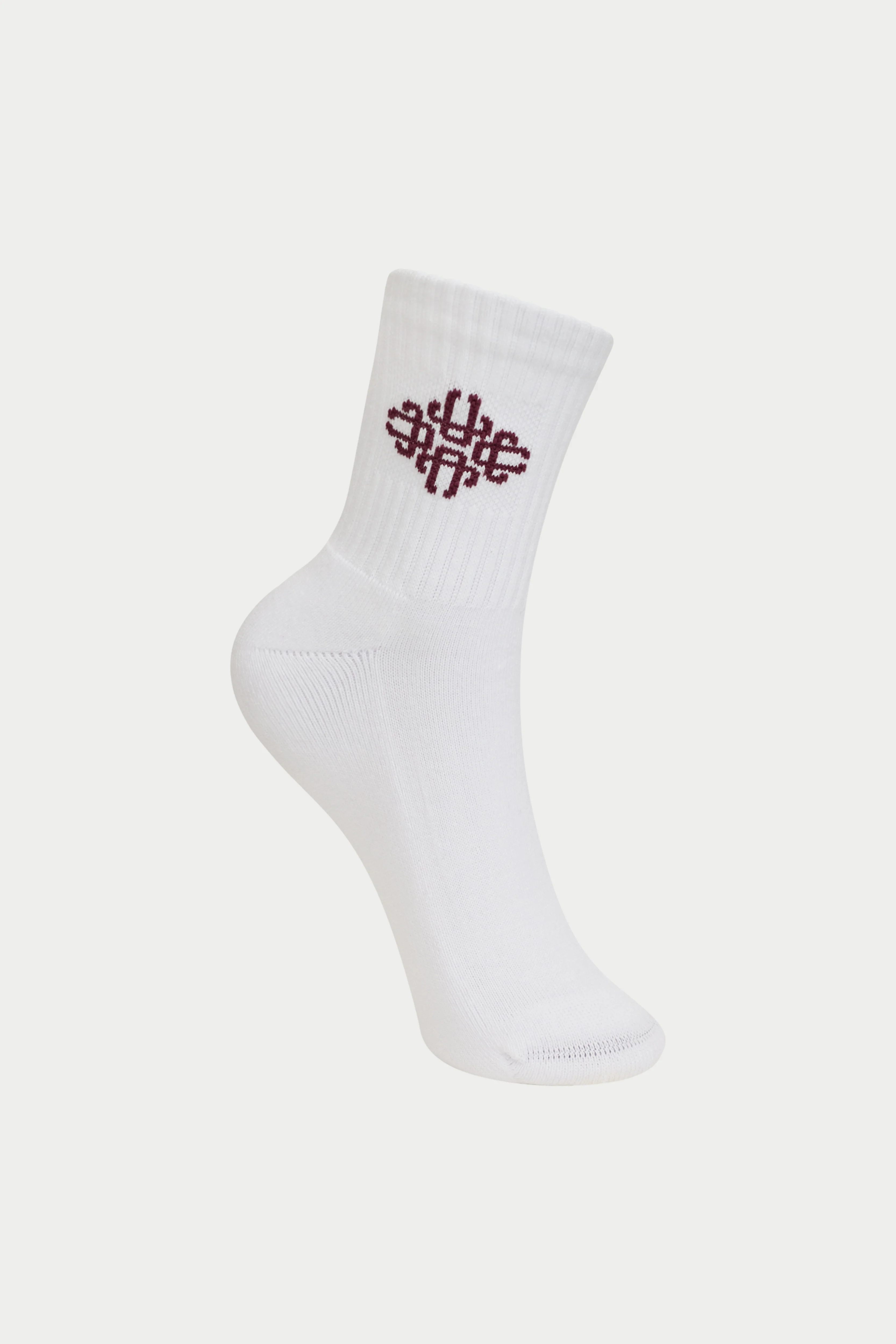 EMBLEM SPORT SOCK - BURGUNDY