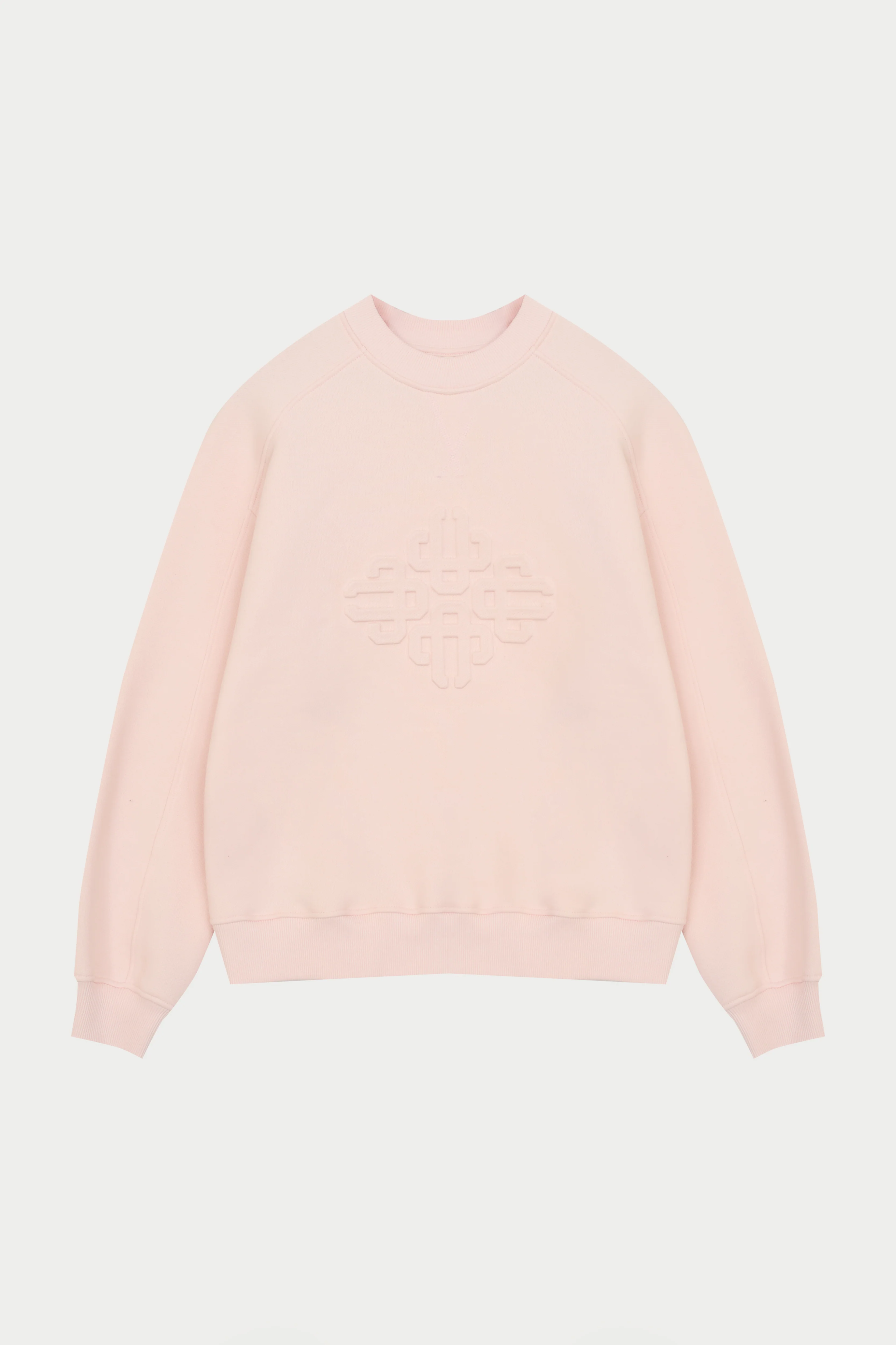 EMBOSSED SWEATSHIRT - PINK