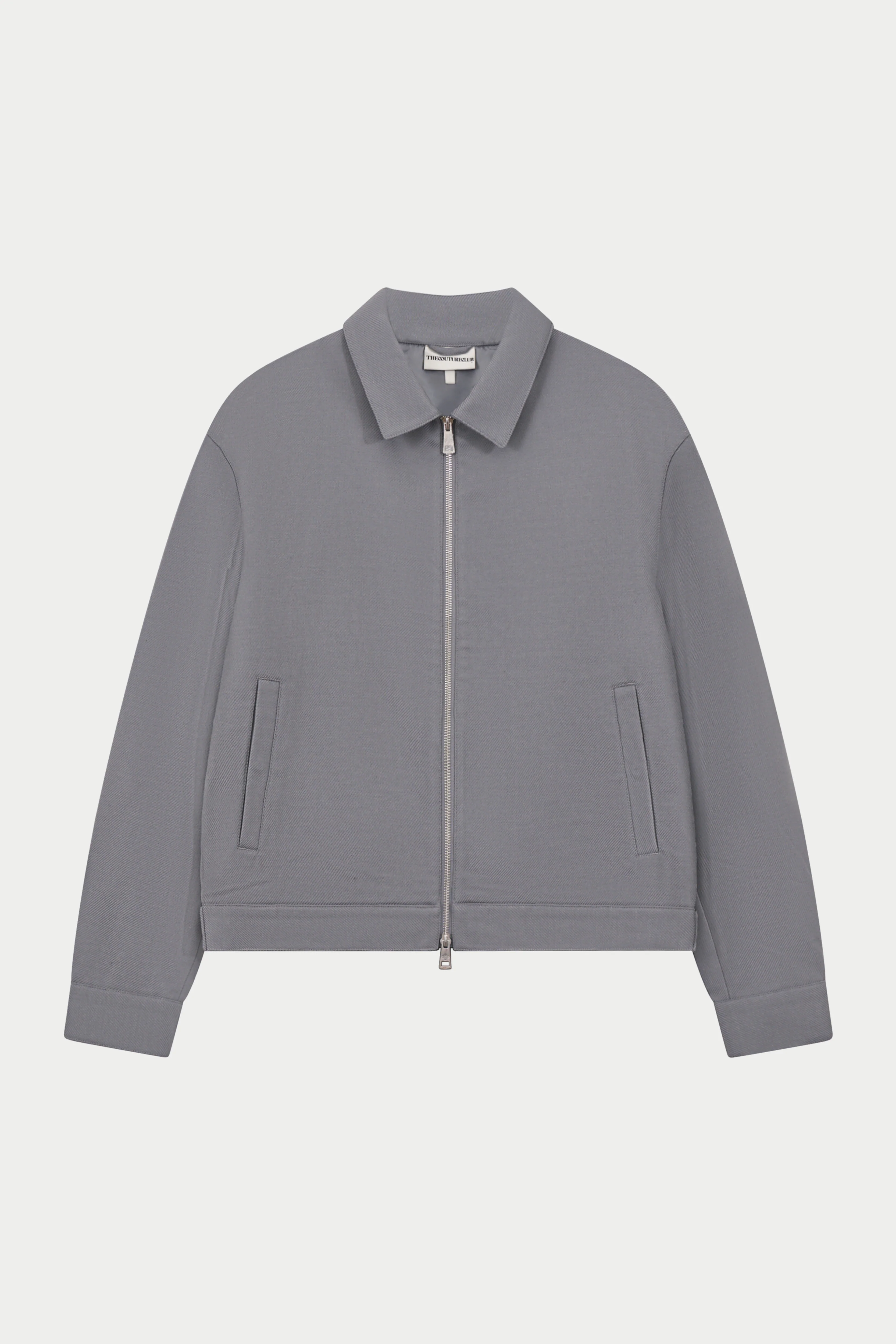 TAILORED WOOL BLEND JACKET - GREY MARL