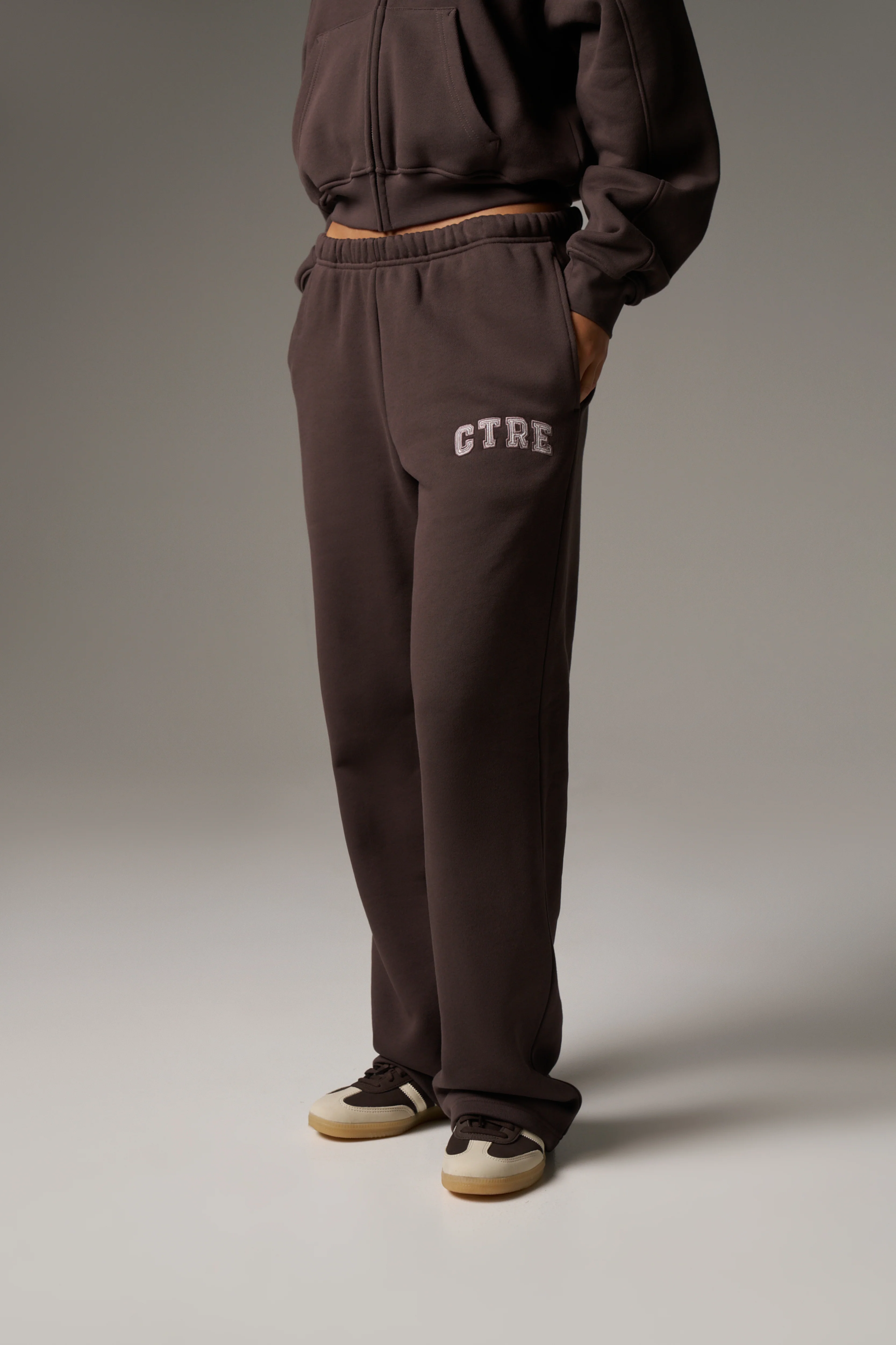 CTRE STRAIGHT LEG JOGGERS - BROWN