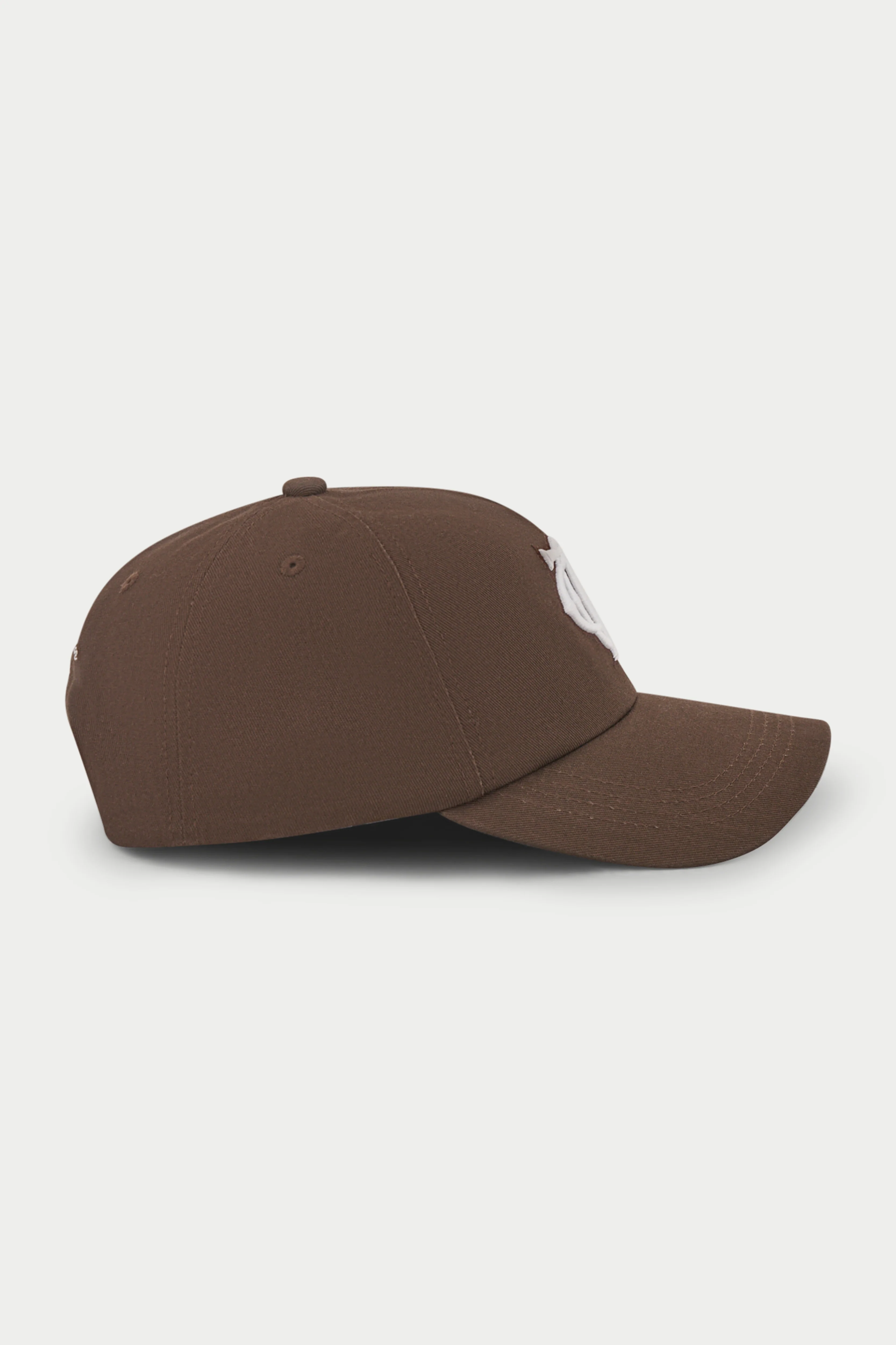 MONOGRAM EMBLEM CAP - BROWN