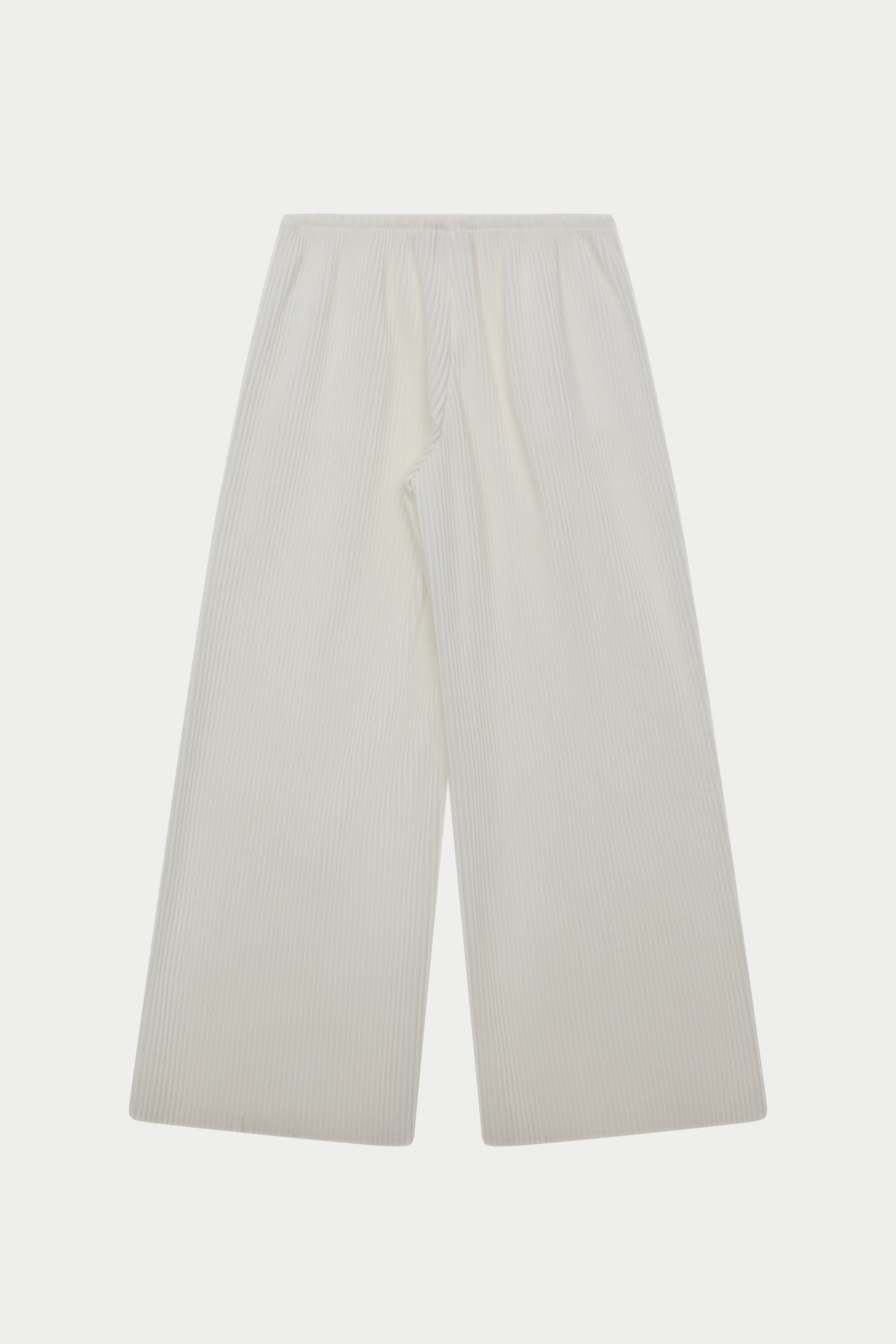 PLISSE TROUSERS - CREAM