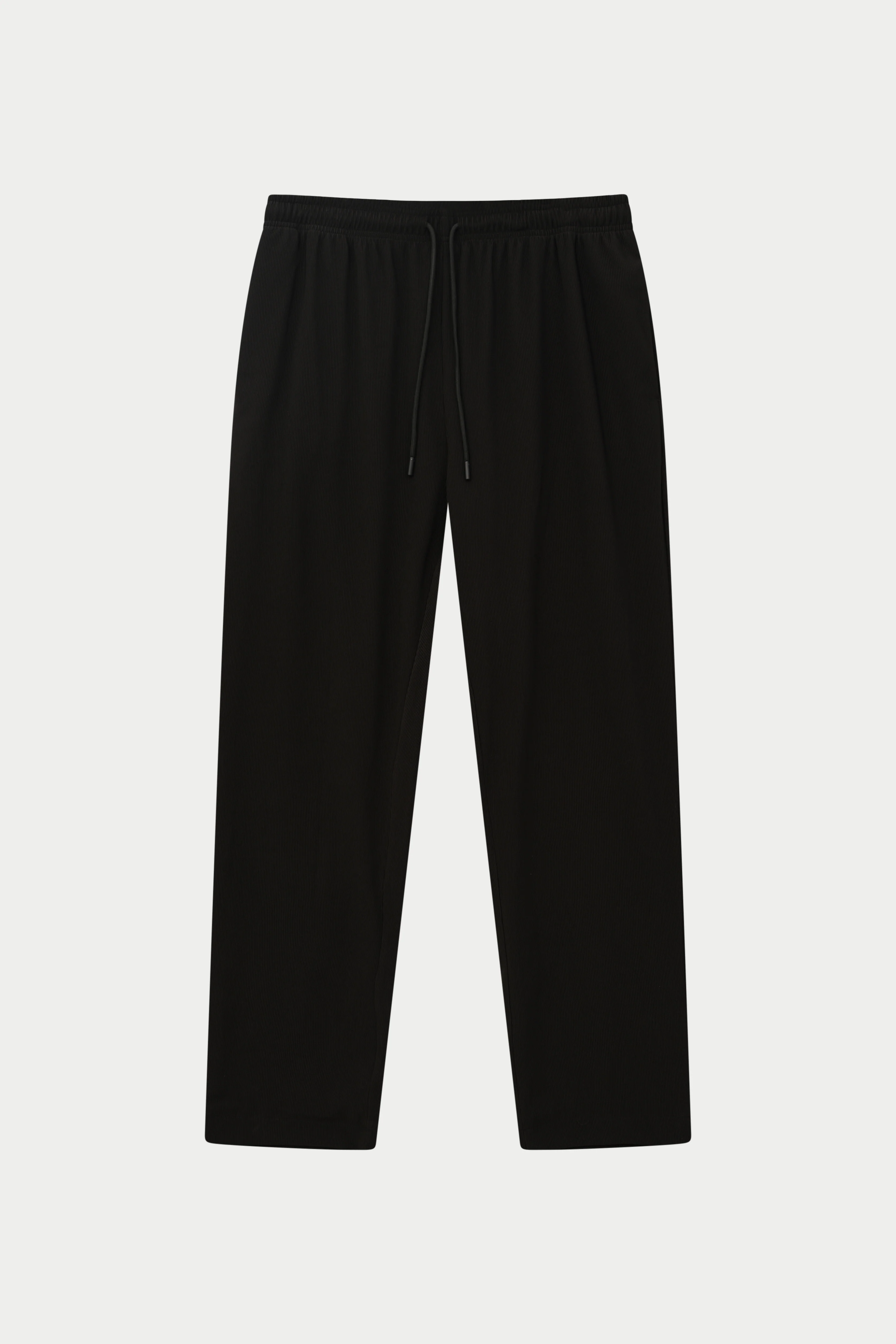 RIBBED TROUSERS - BLACK