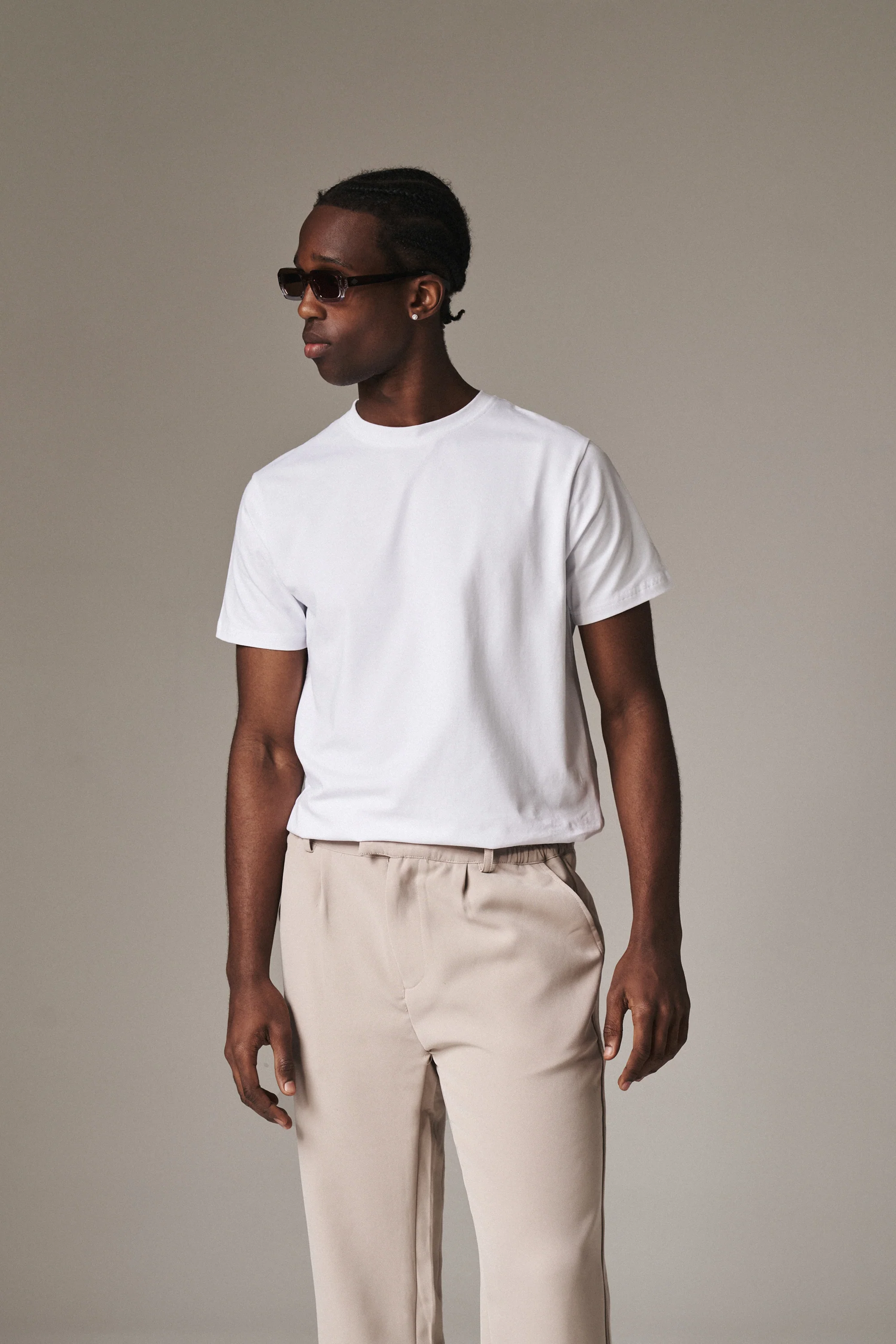 UNBRANDED SLIM T-SHIRT - WHITE