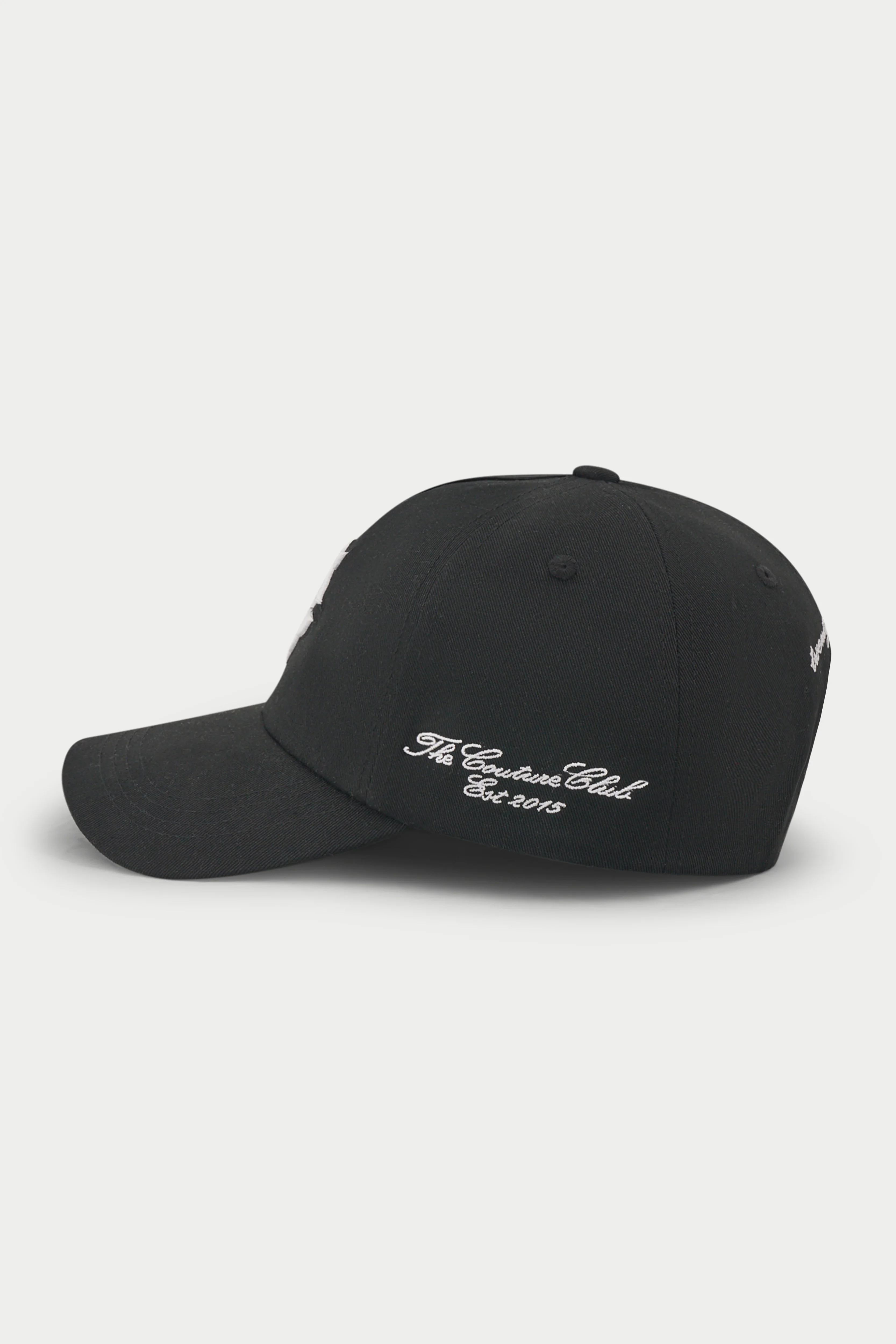 MONOGRAM EMBLEM CAP - BLACK