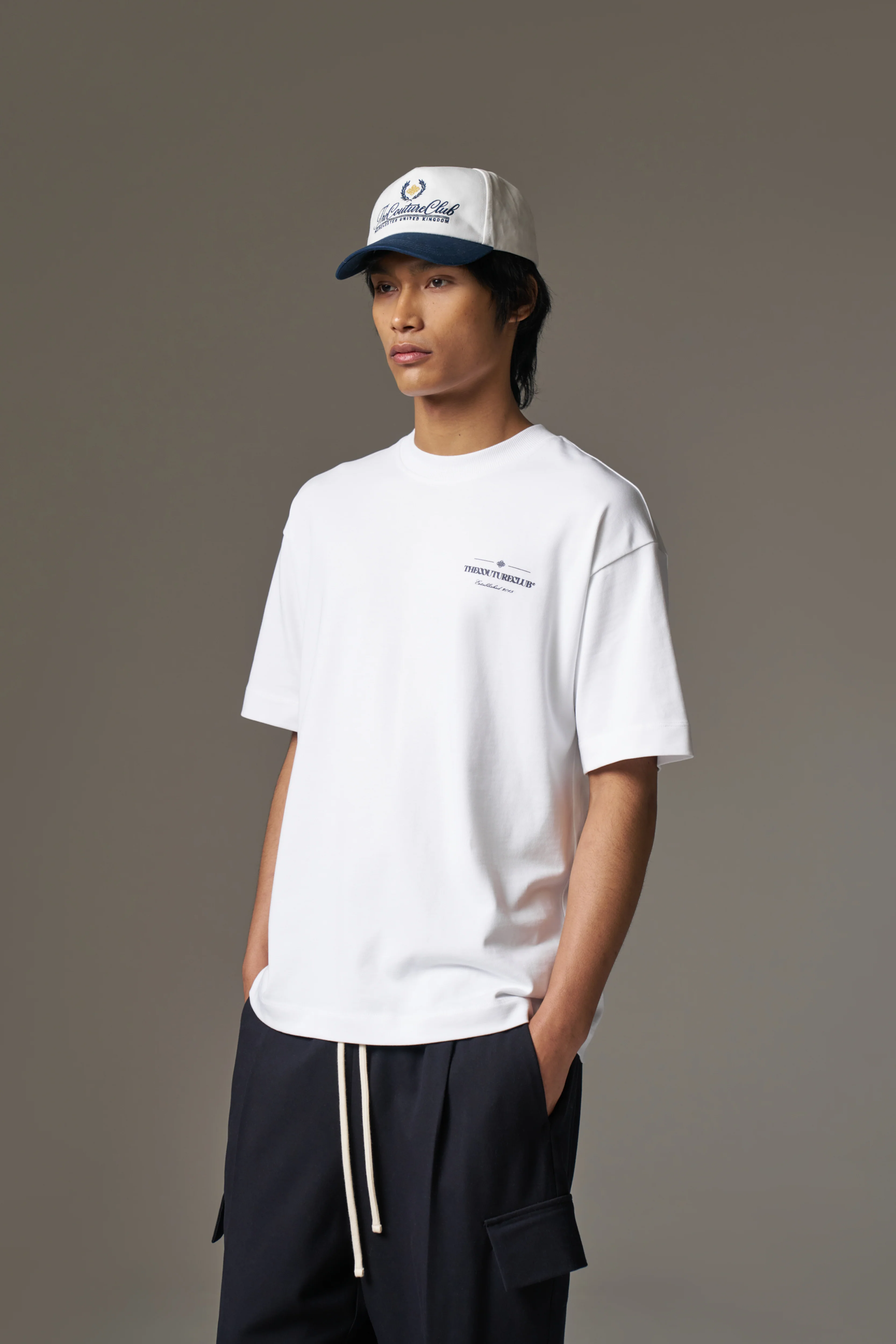 COPYRIGHT MULTI GRAPHIC T-SHIRT - NAVY