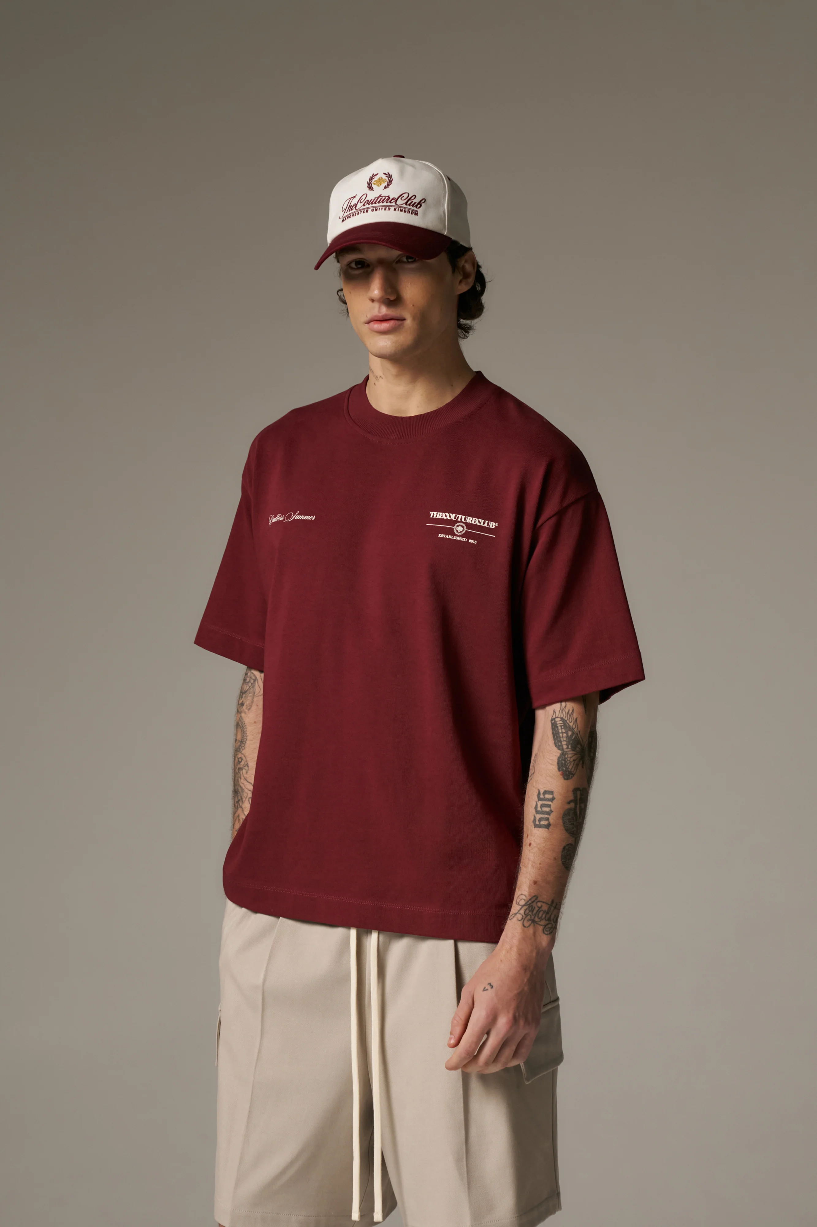 ENDLESS SUMMER GRAPHIC T-SHIRT - BURGUNDY