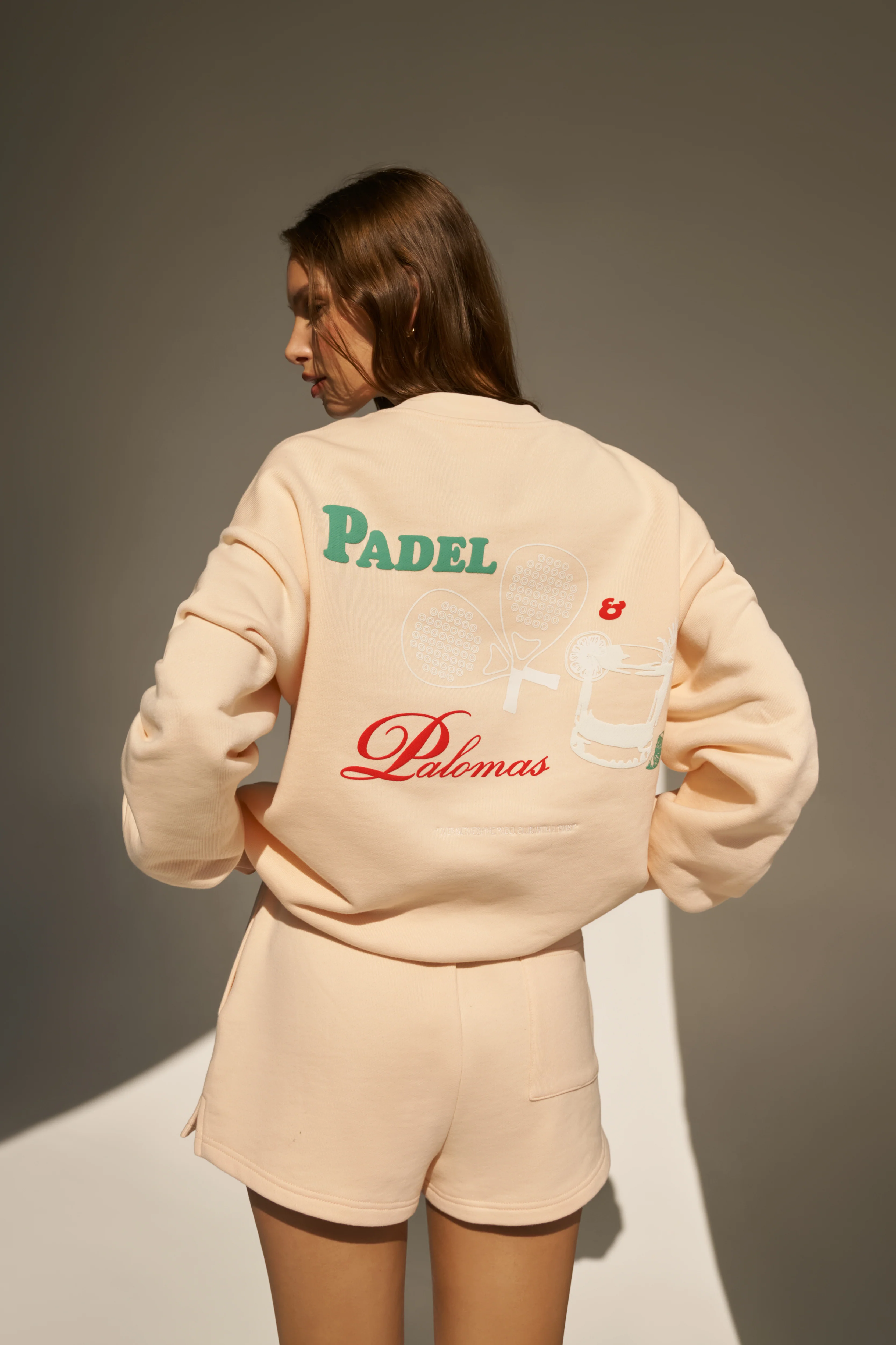 PADEL & PALOMAS SWEATSHIRT - PEACH