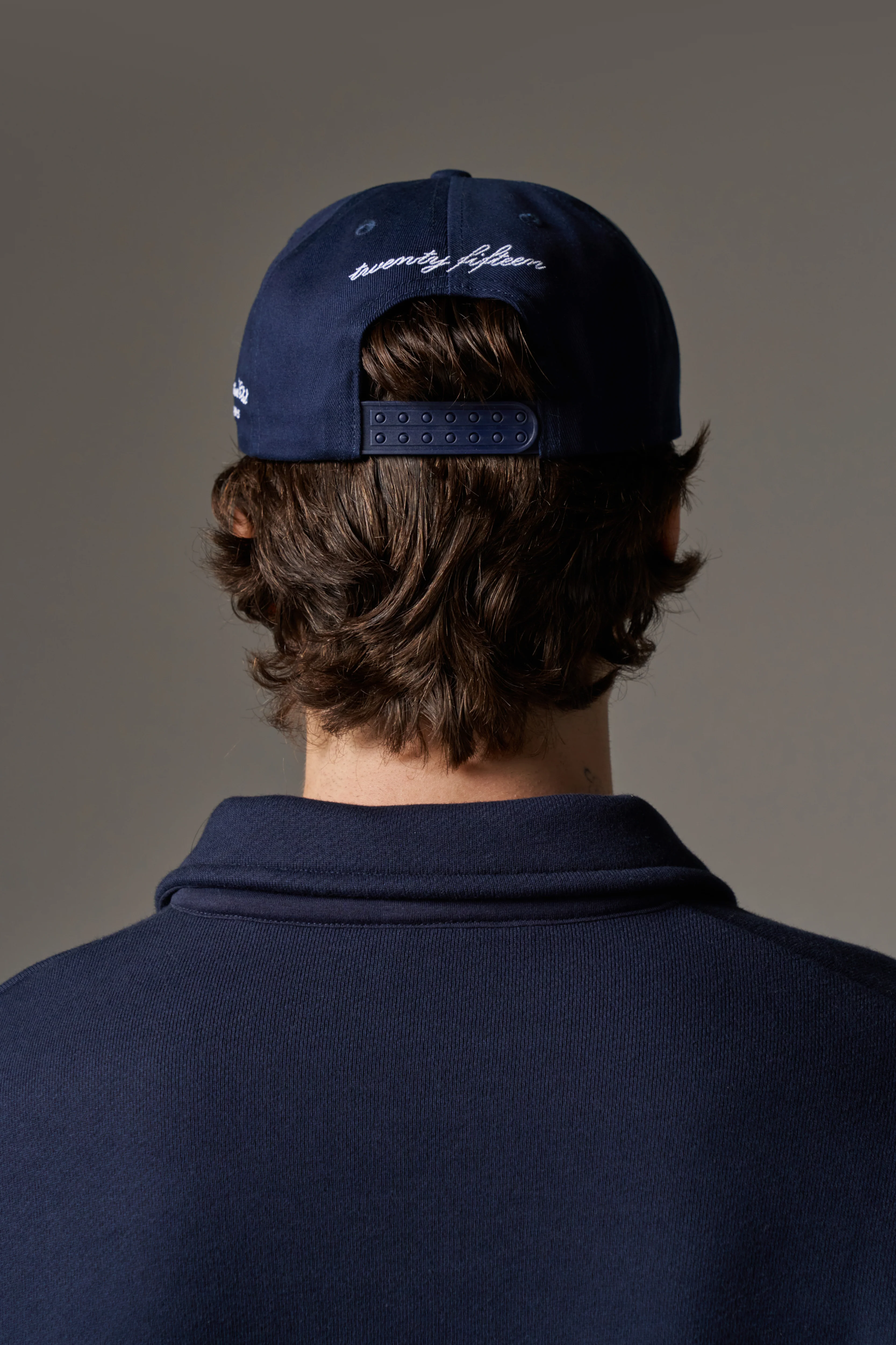 MONOGRAM EMBLEM CAP - NAVY