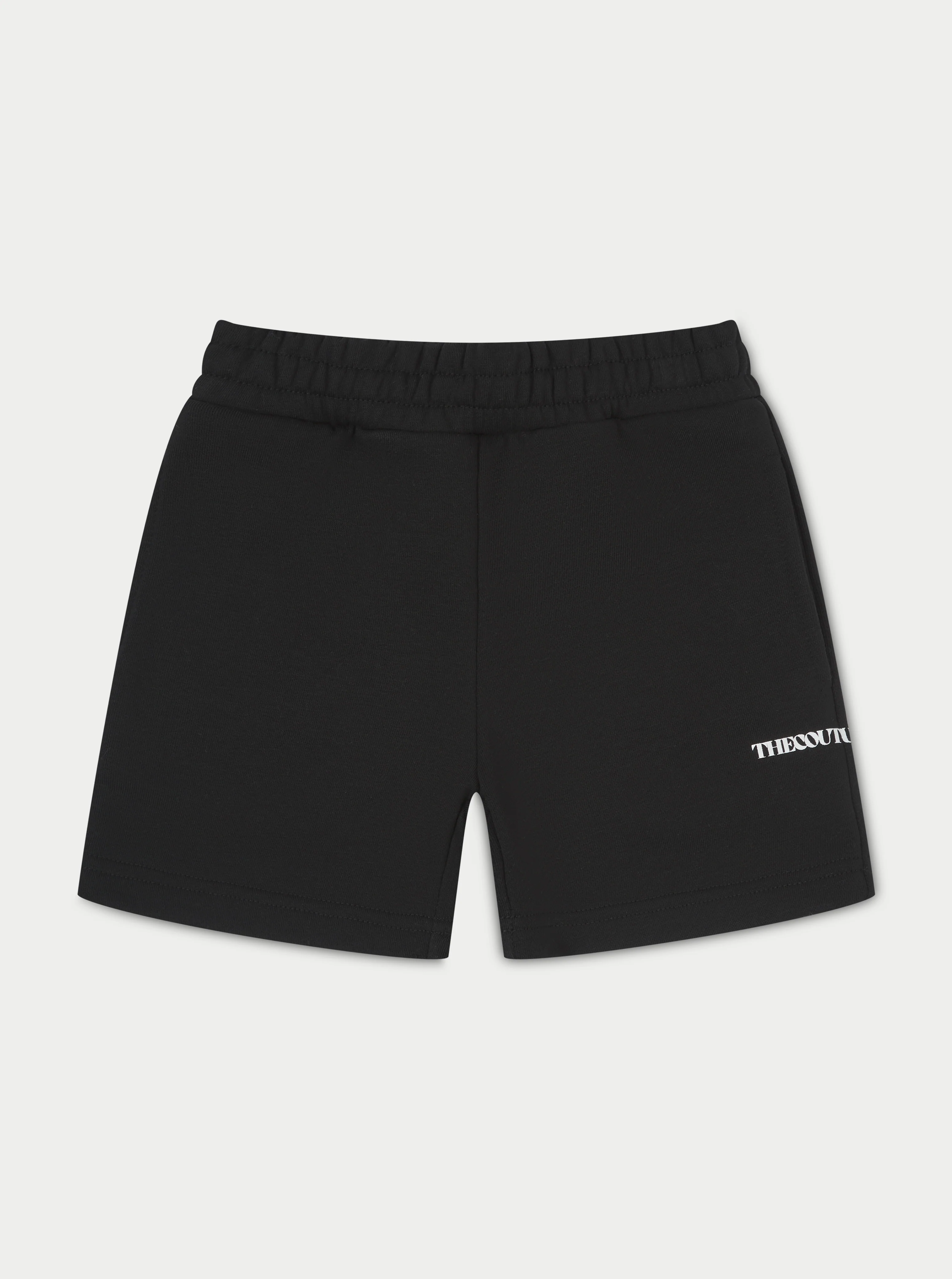 KIDS RAW SEAM SHORTS - BLACK