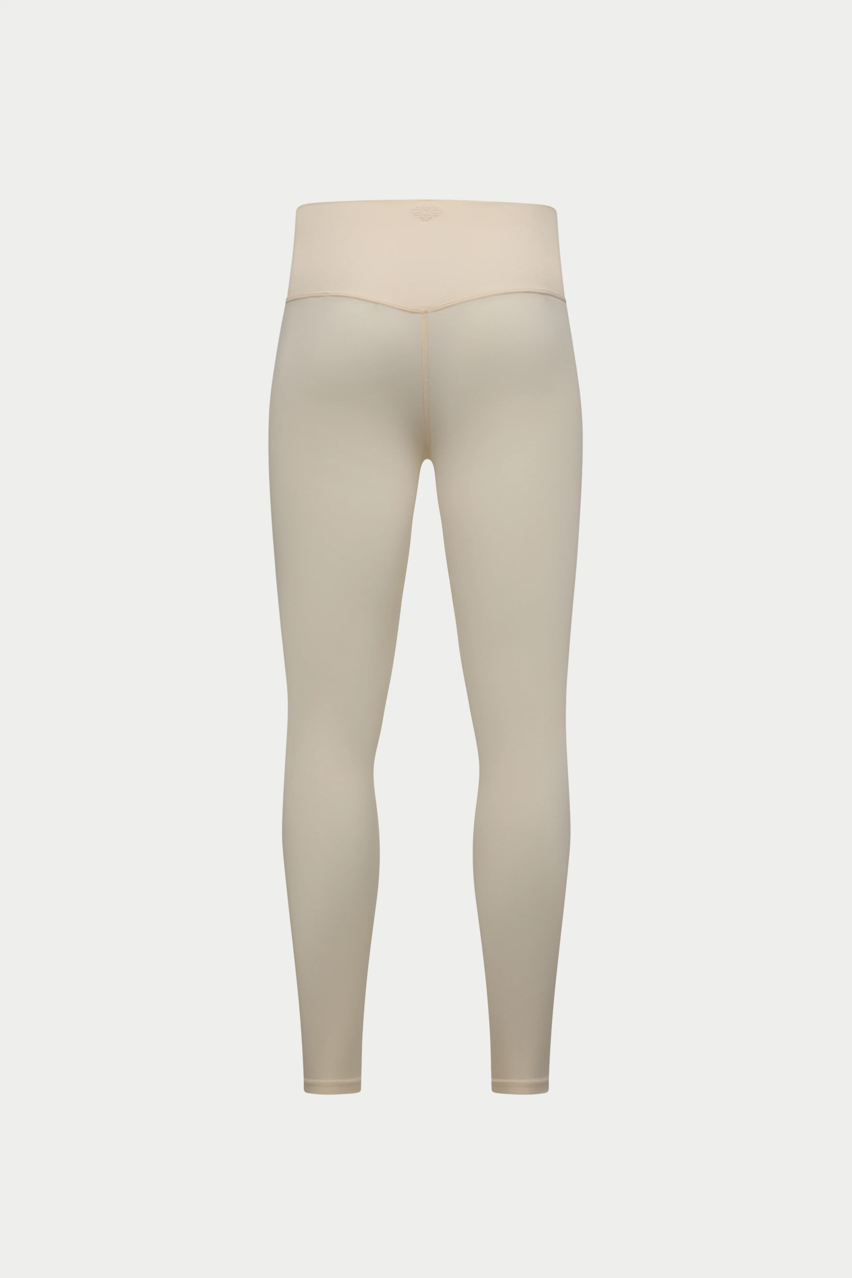 SCULPTING STRETCH CROSSOVER WAISTBAND LEGGINGS - BUTTERMILK
