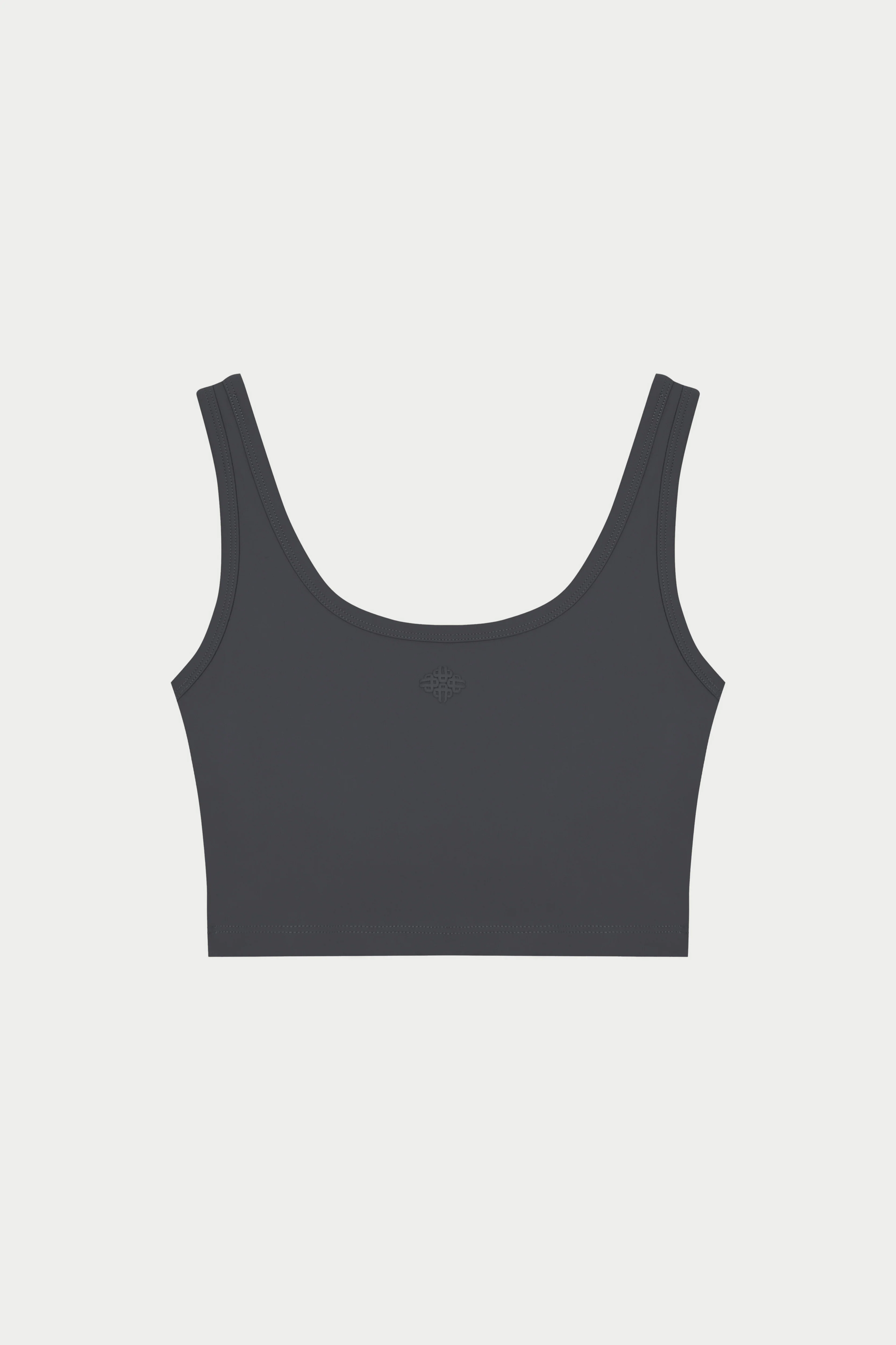 SCULPTING STRETCH EMBLEM SPORTS BRA - MIDNIGHT GREY