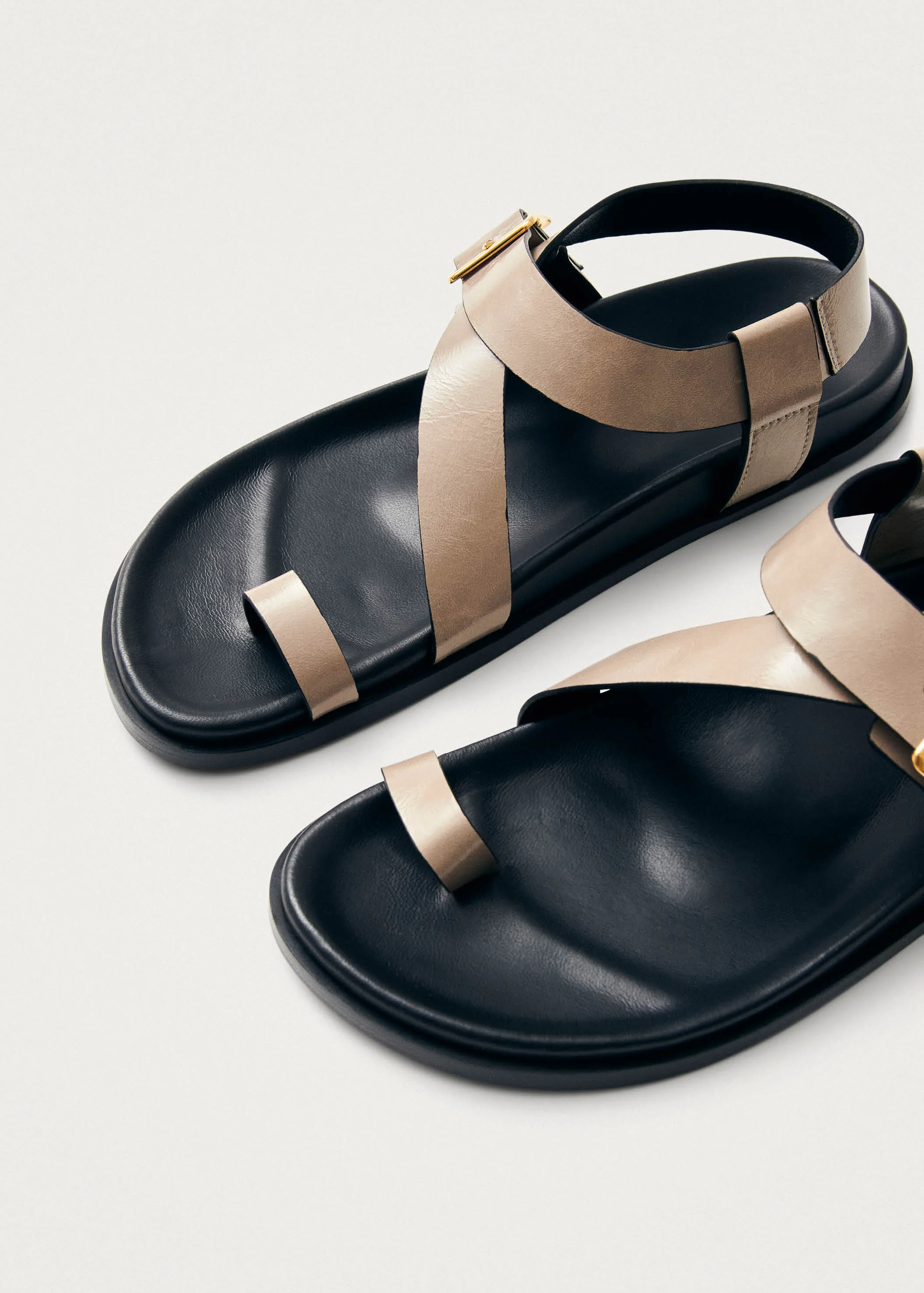 Siren Onix Stone Beige Leather Sandals