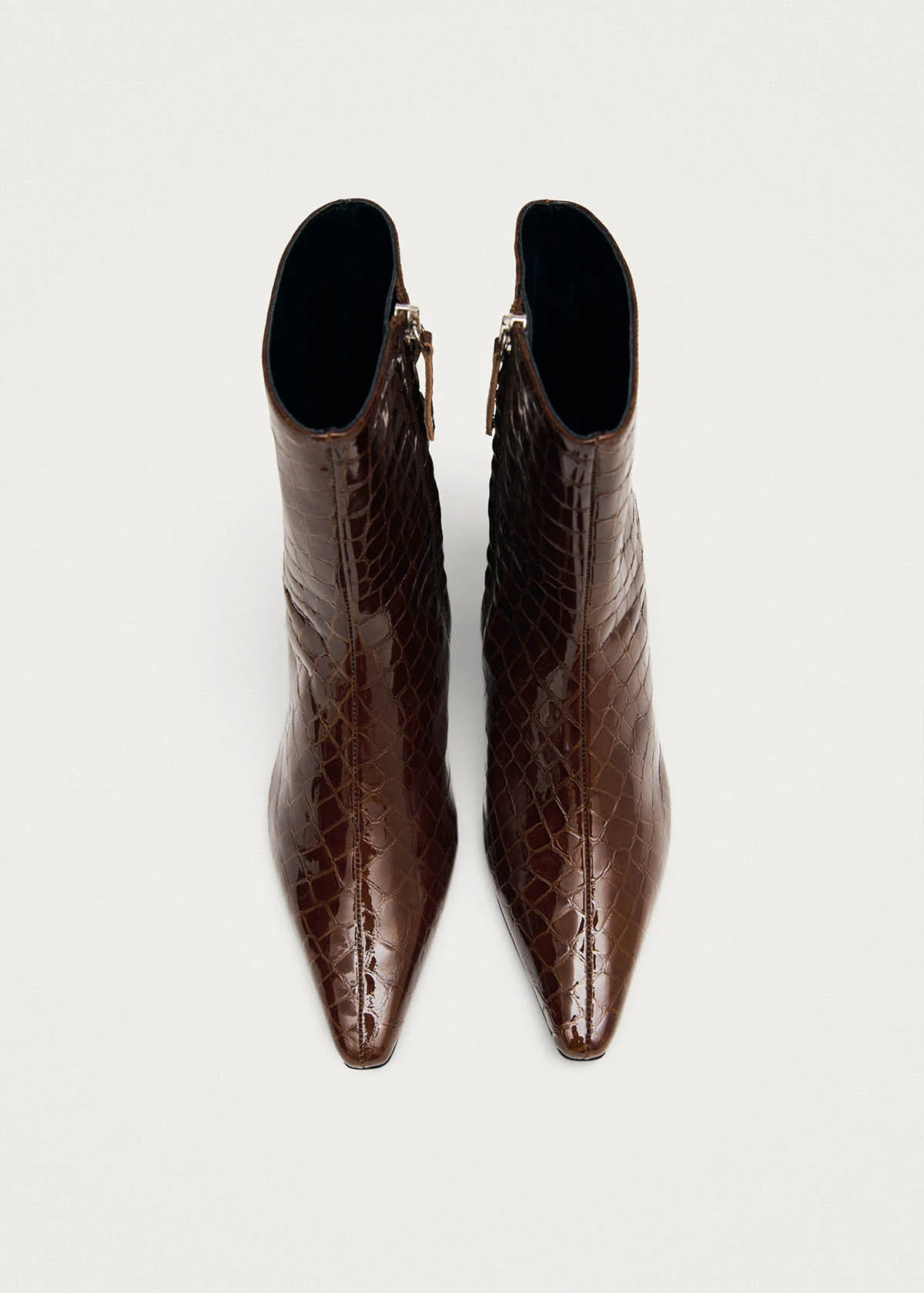 Ambar Alli Brown Leather Ankle Boots