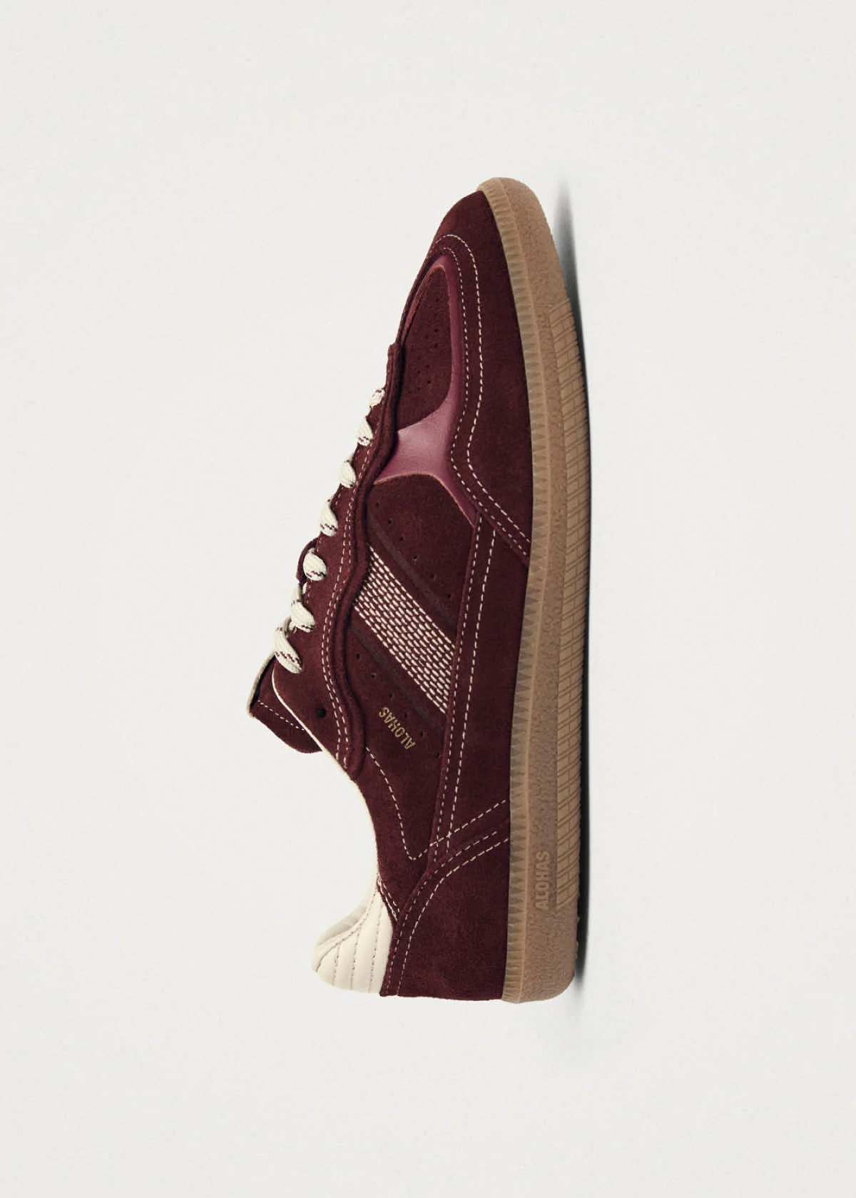 Tb.490 Rife Burgundy Cream Leather Sneakers
