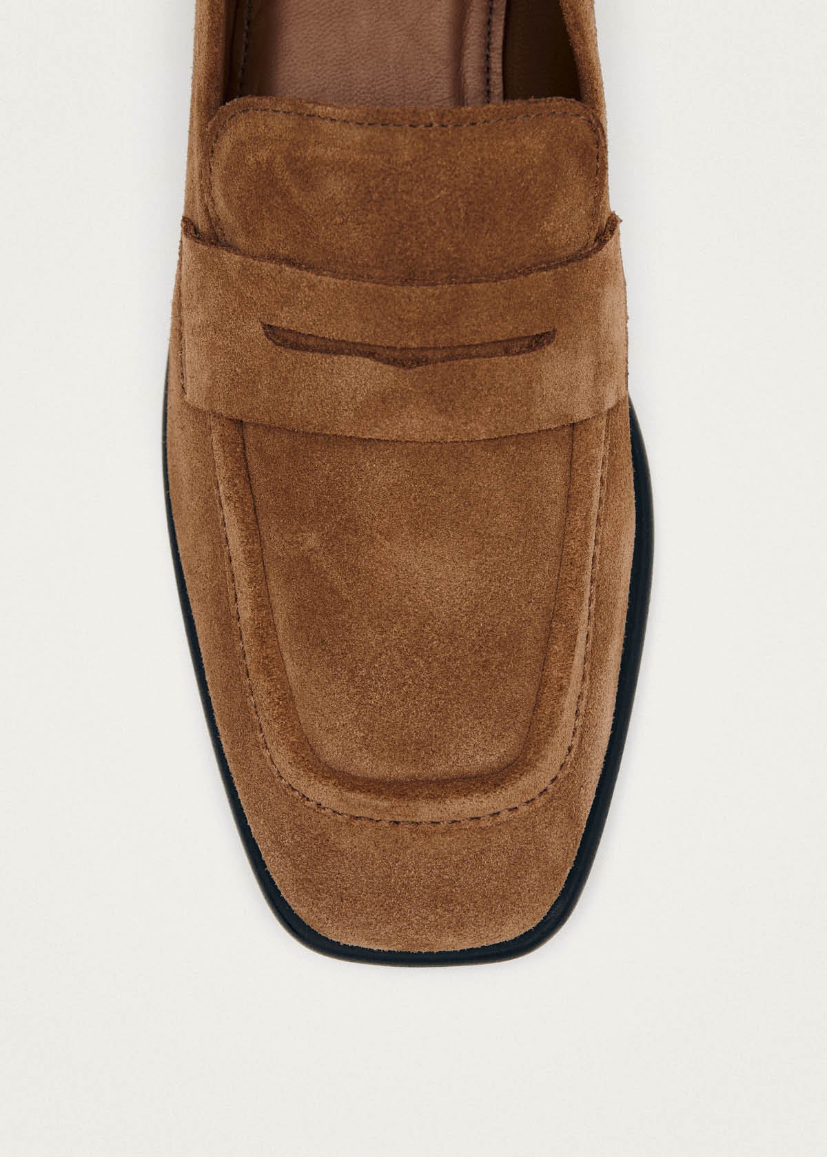 Zaha Suede Tan Leather Loafers