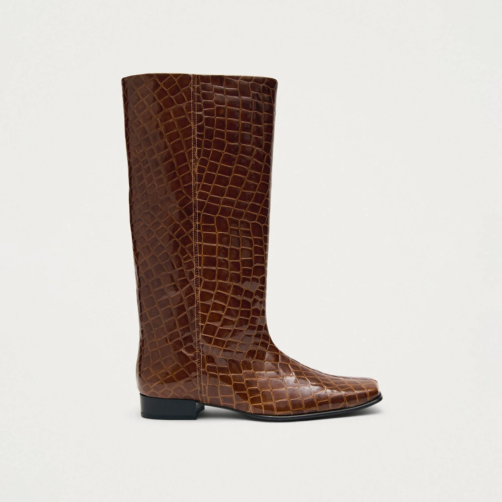 Thalina Alli Brown Leather Boots