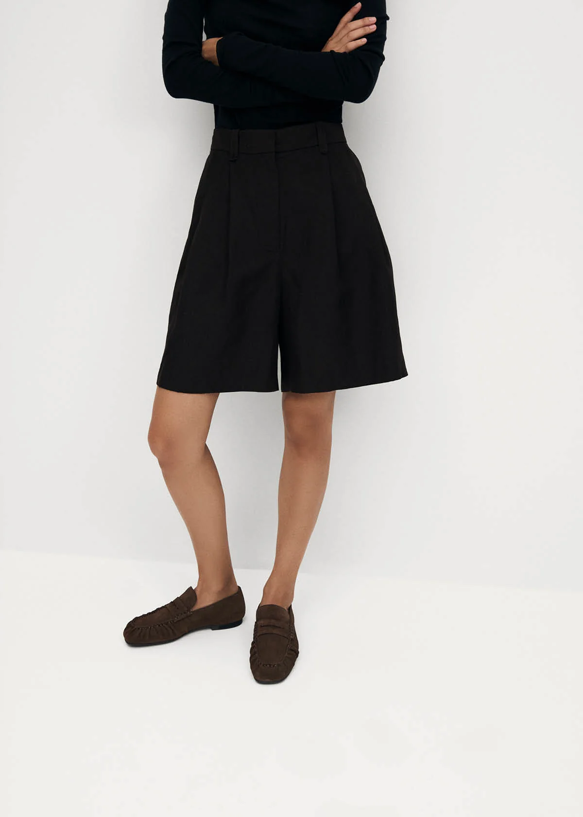 Aven Suede Brown Leather Loafers