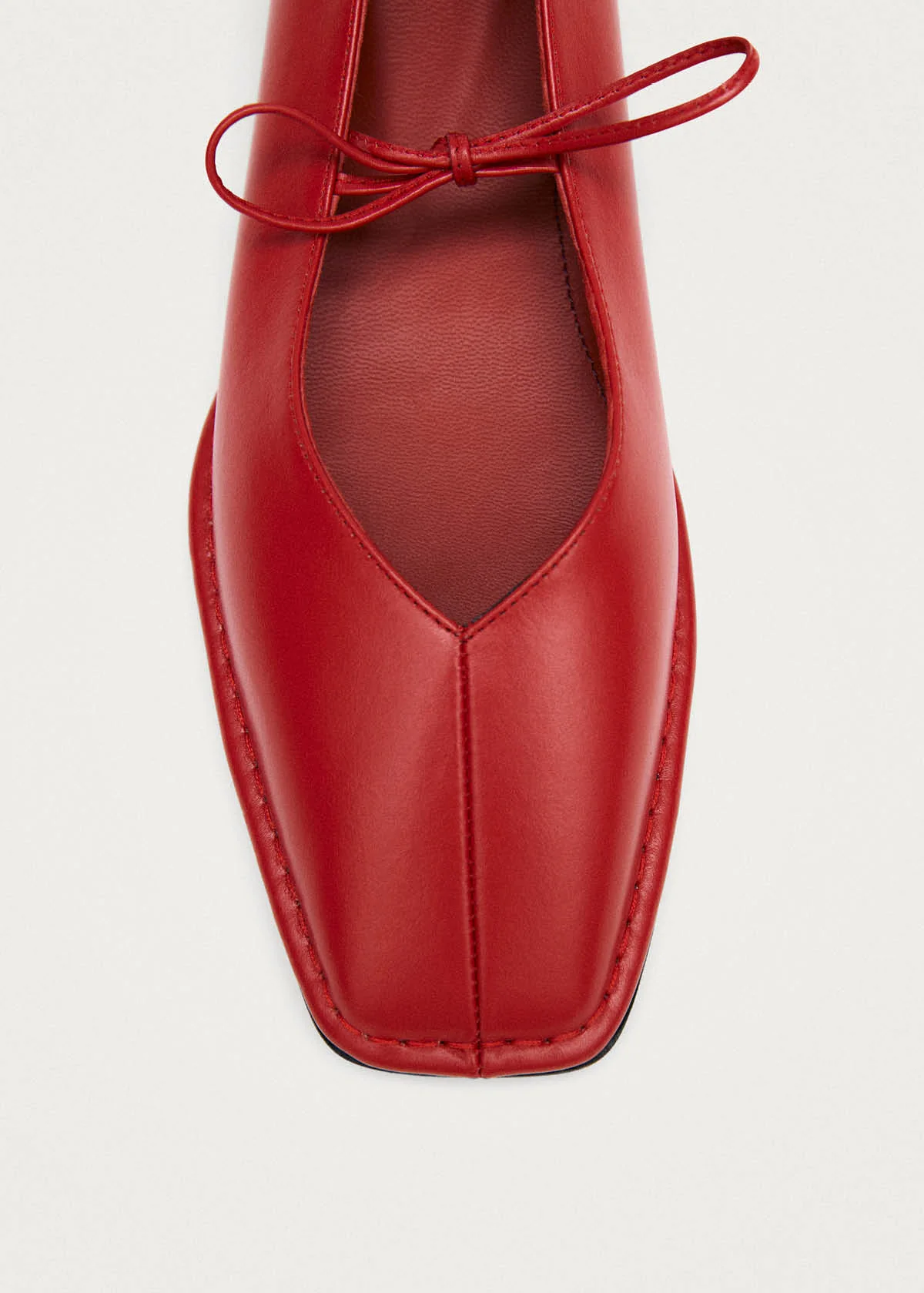 Sway Red Leather Ballet Flats