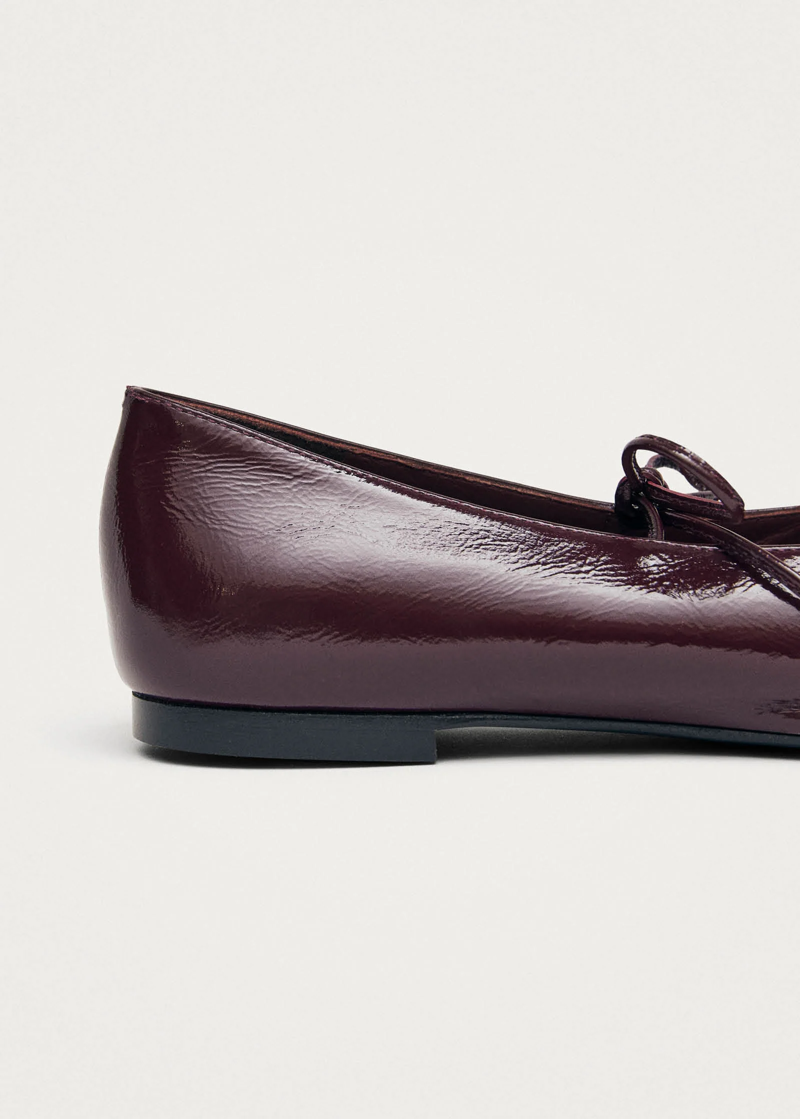 Sway Burgundy Leather Ballet Flats
