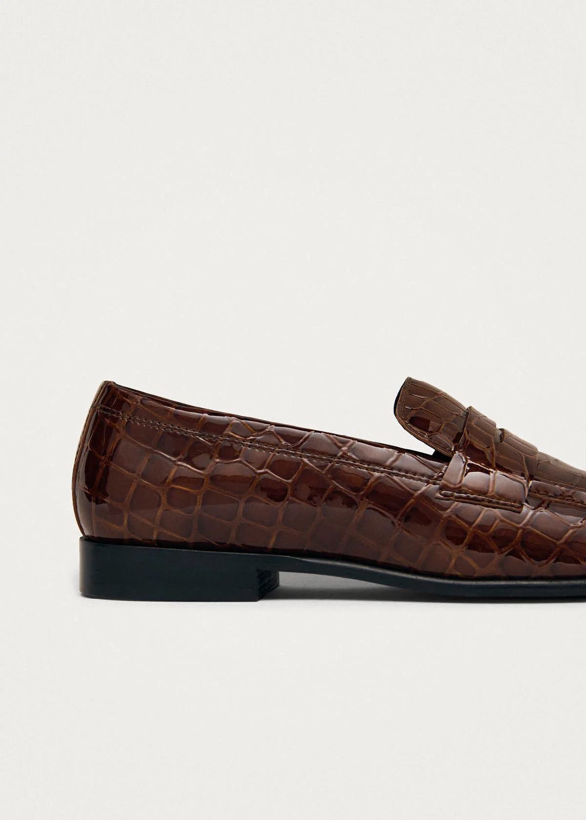 Zaha Alli Brown Leather Loafers