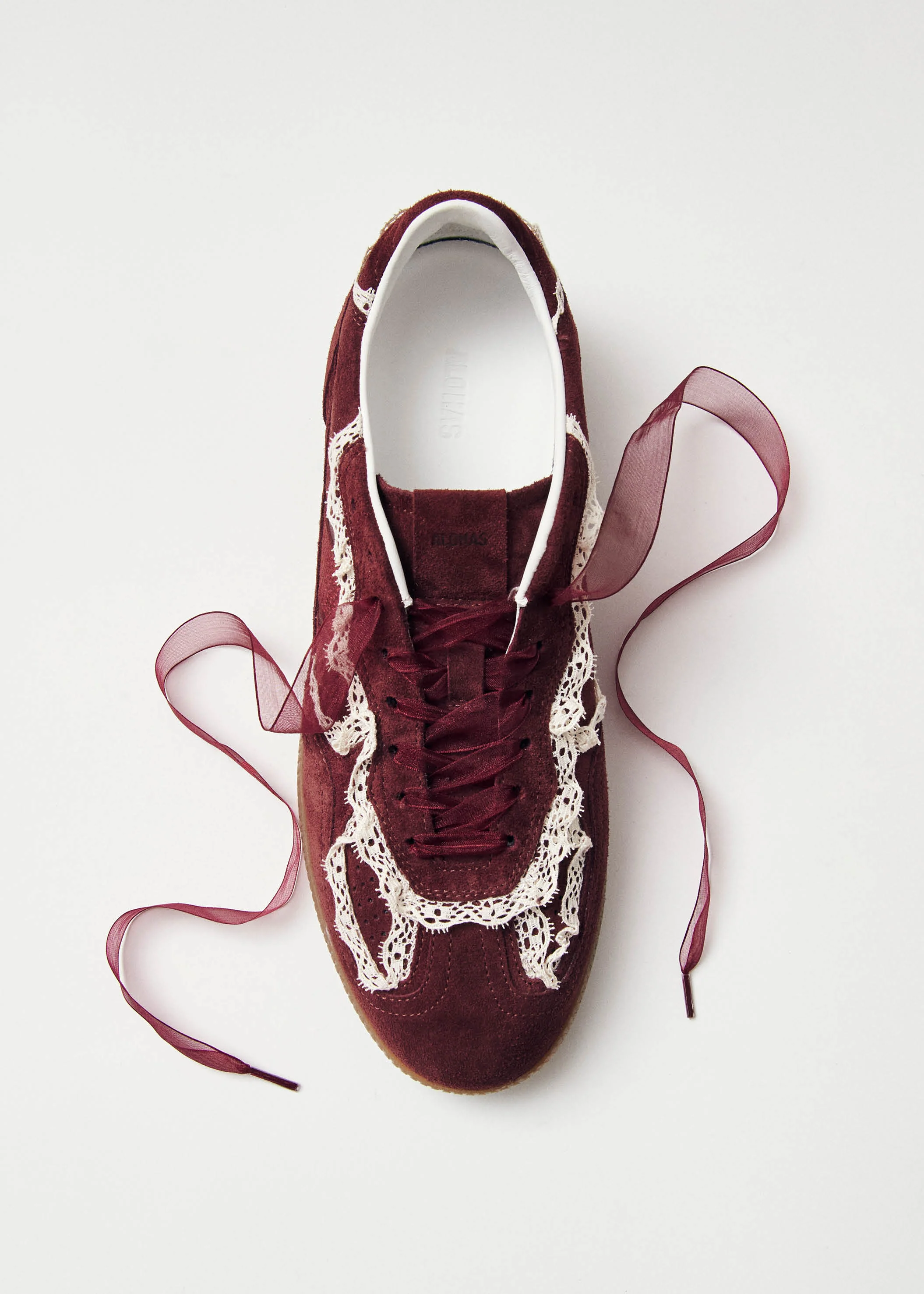 Tb.490 Crochet Burgundy Leather Sneakers