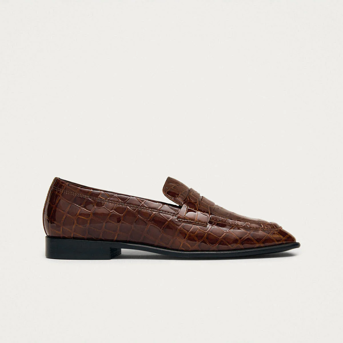 Zaha Alli Brown Leather Loafers