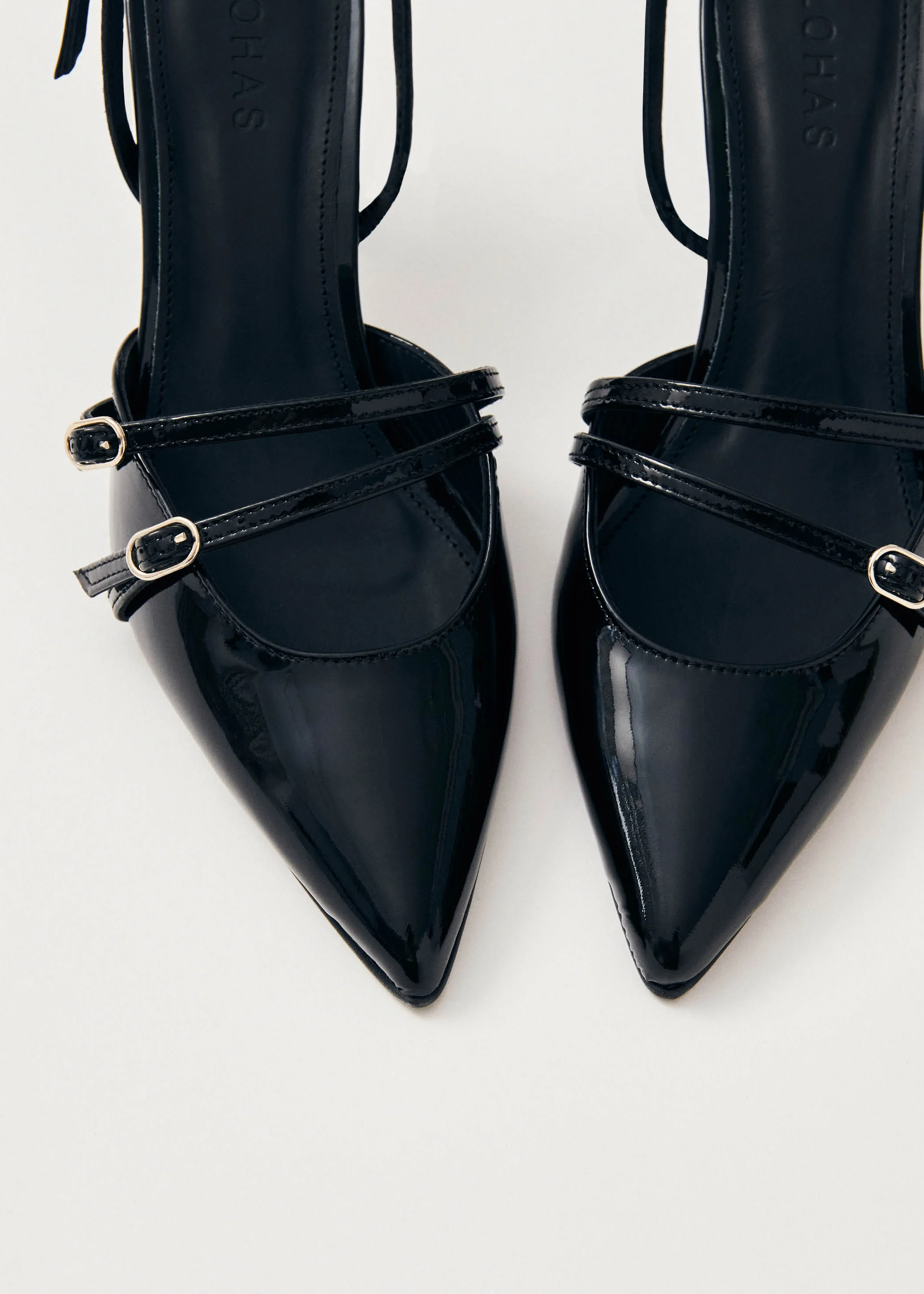Joelle Black Patent Leather Pumps