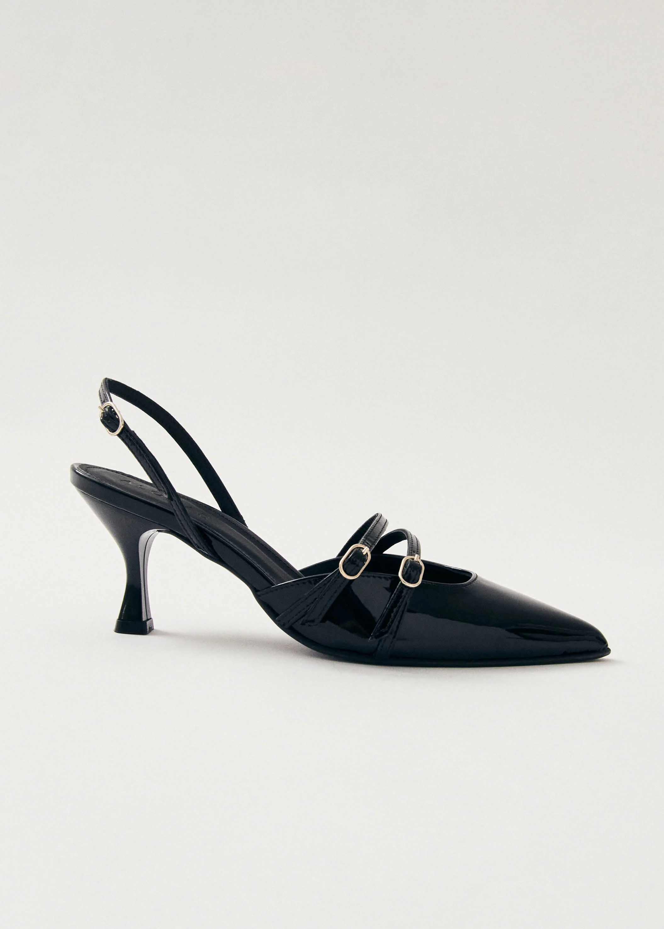 Joelle Black Patent Leather Pumps