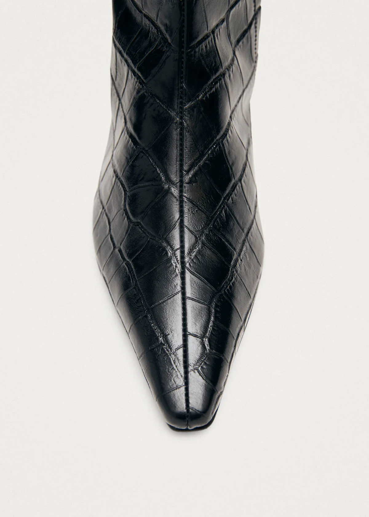 Ambar Alli Black Leather Ankle Boots