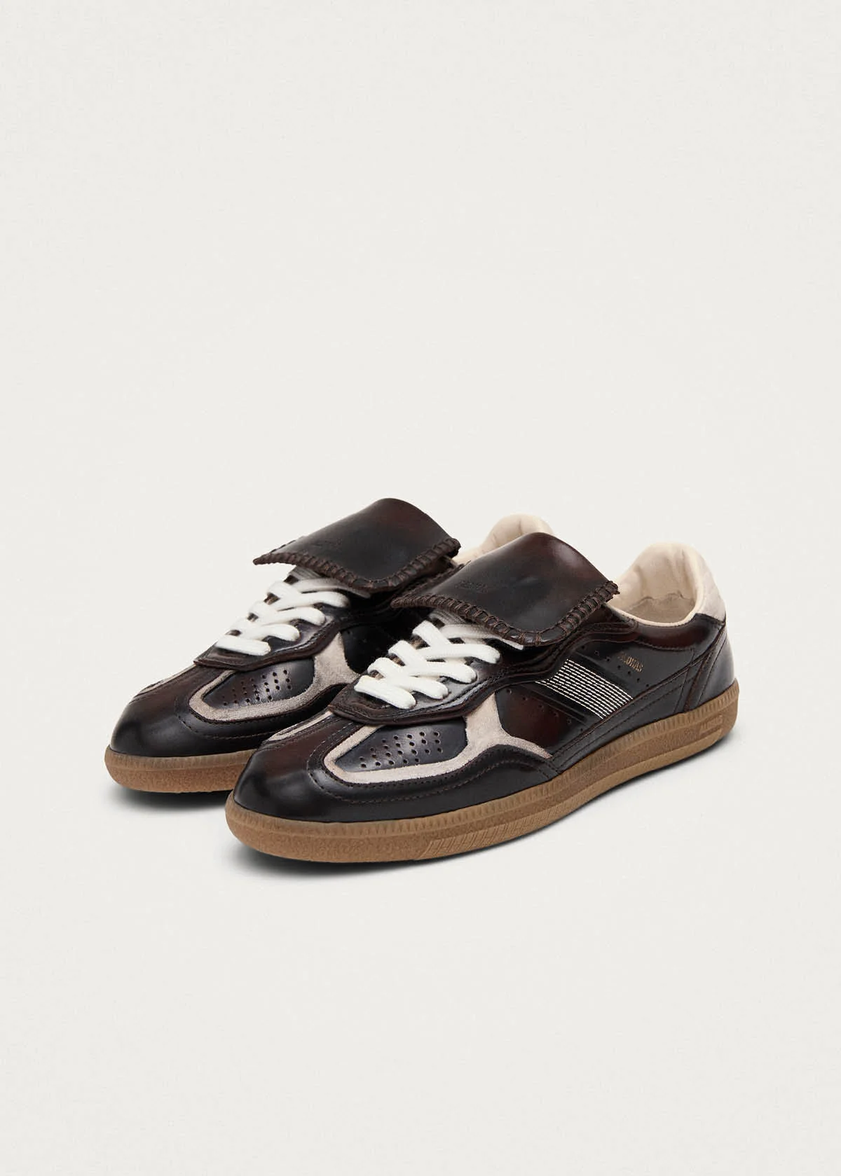 Tb.490 Club Brushed Dark Chocolate Leather Sneakers