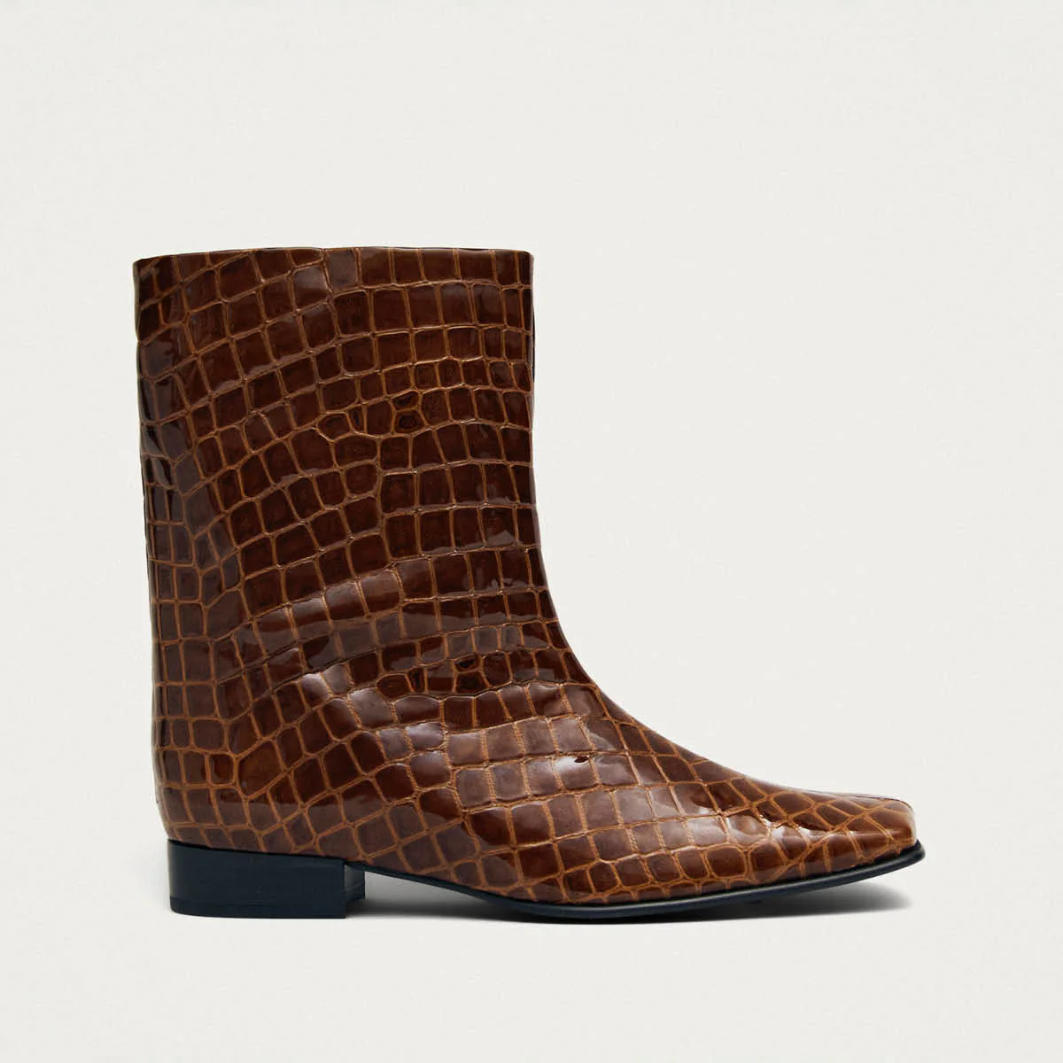 Quinn Alli Brown Leather Ankle Boots