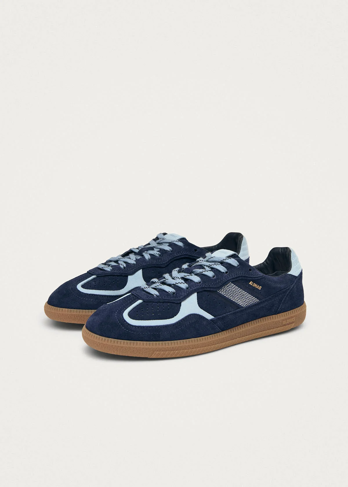 Tb.490 Rife Blue Tones Leather Sneakers