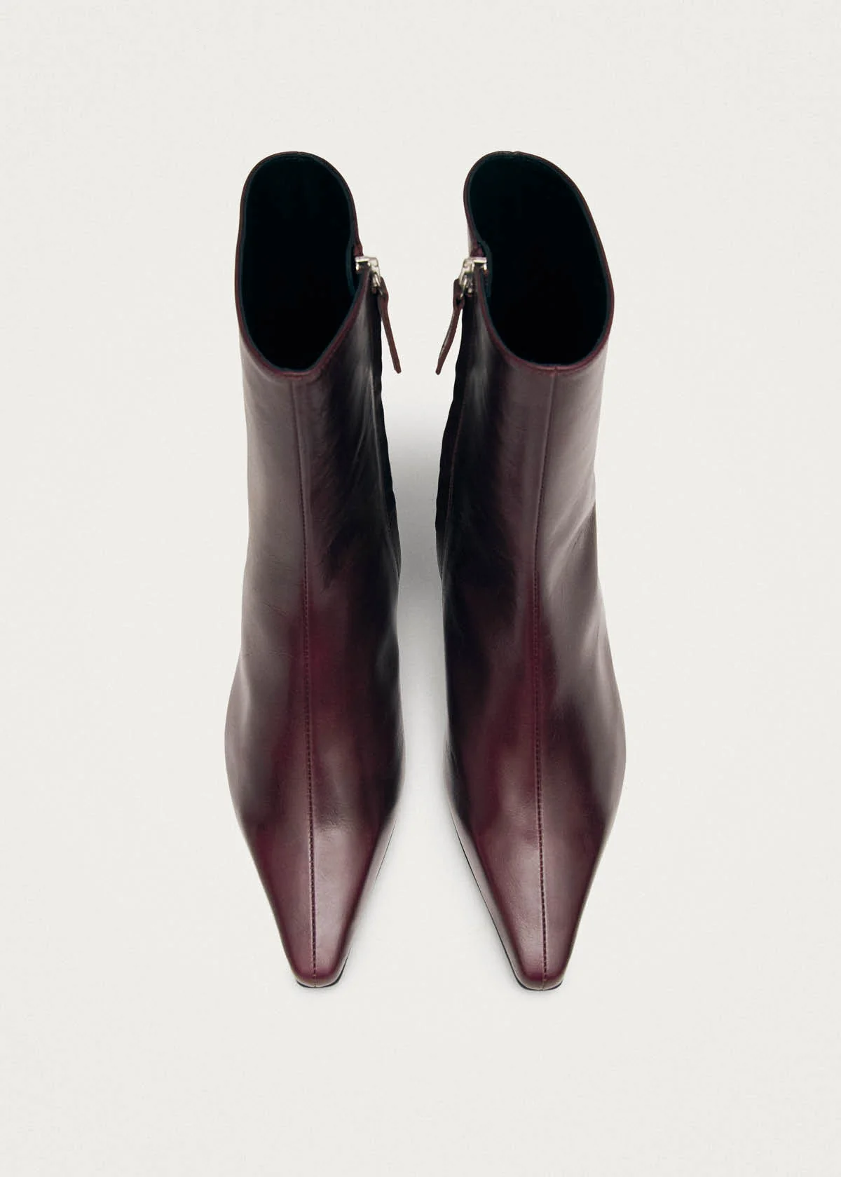Ambar Rift Burgundy Leather Ankle Boots