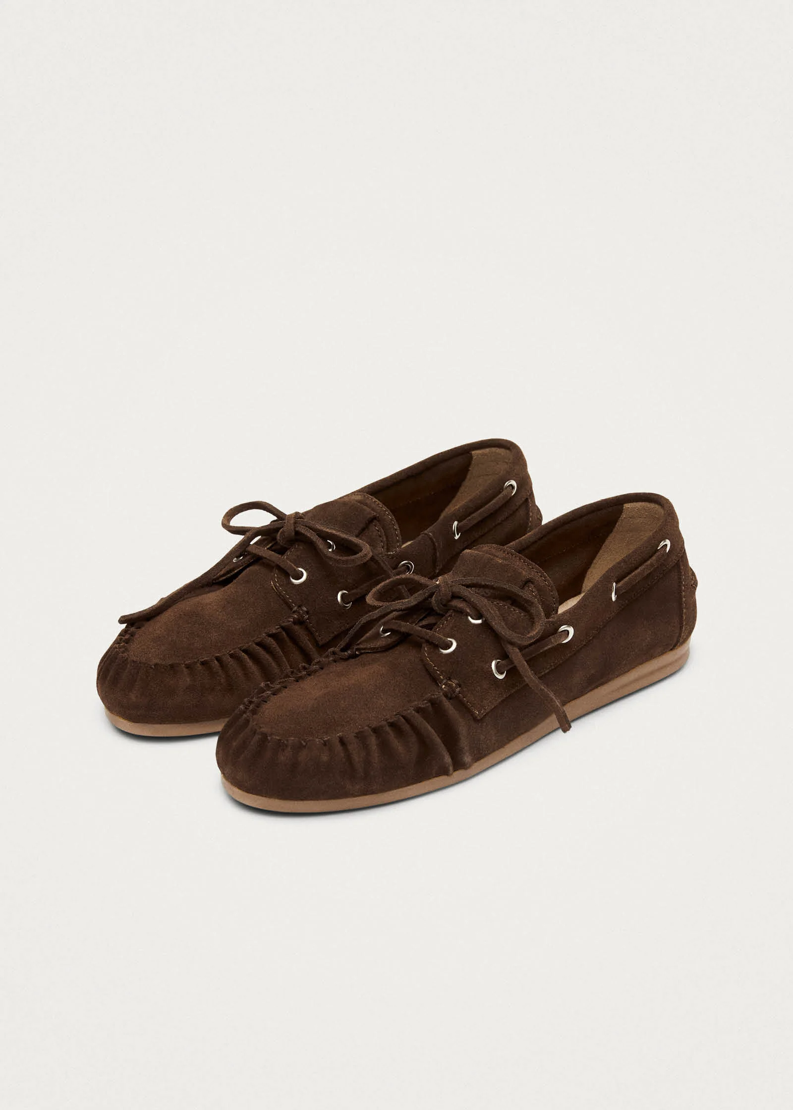Rowan Suede Brown Leather Loafers