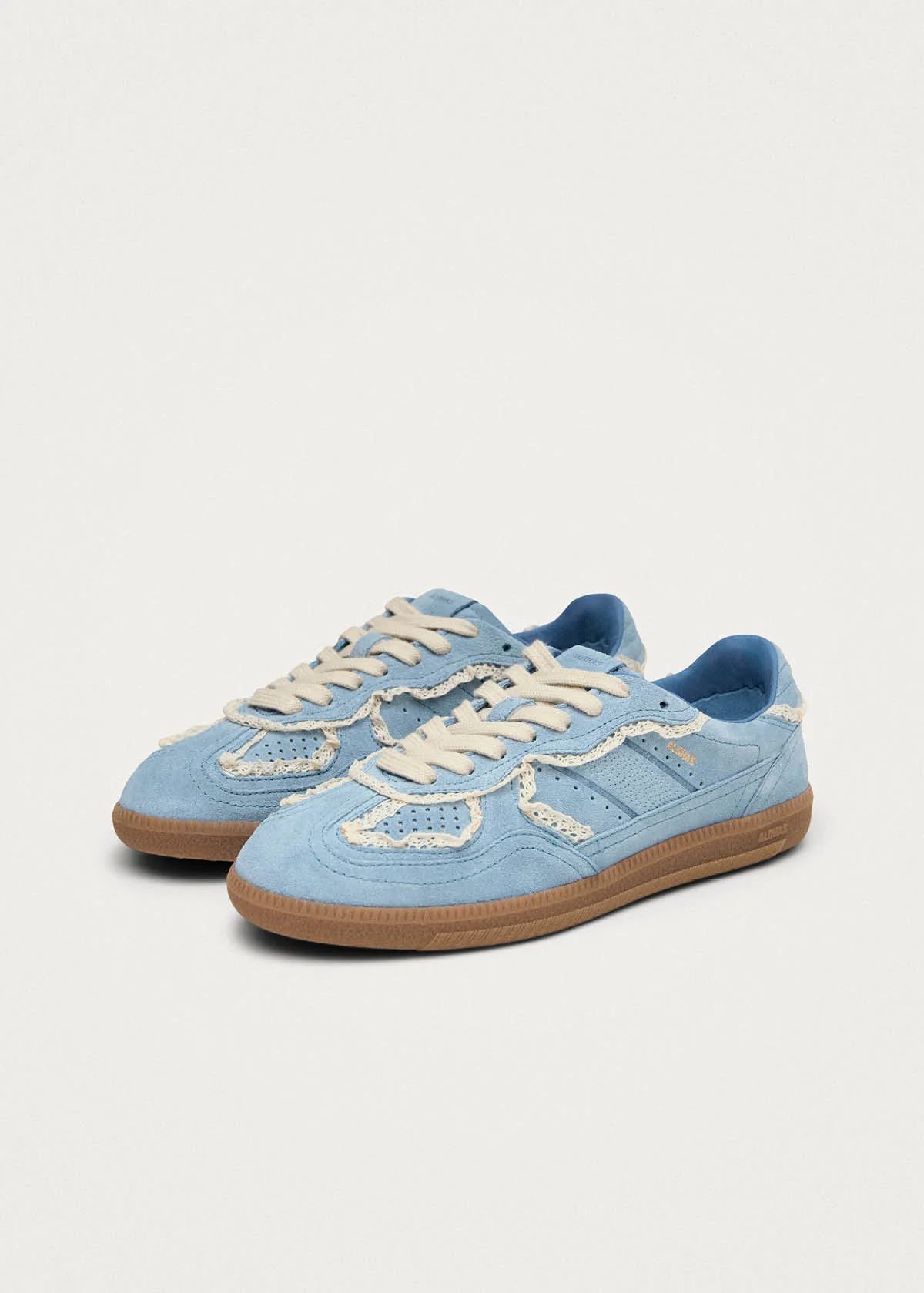 Tb.490 Crochet Blue Leather Sneakers