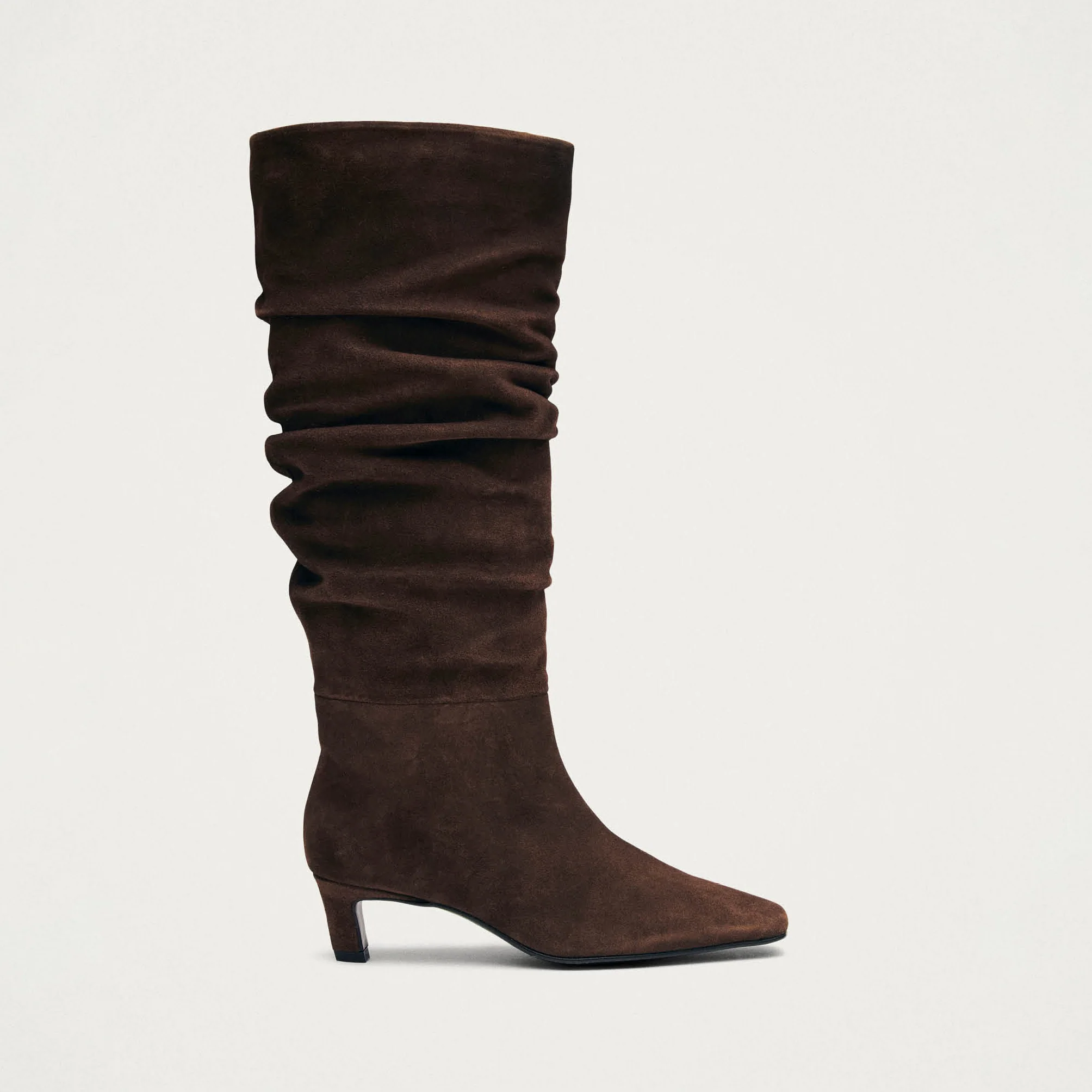 Kalila Suede Brown Leather Boots