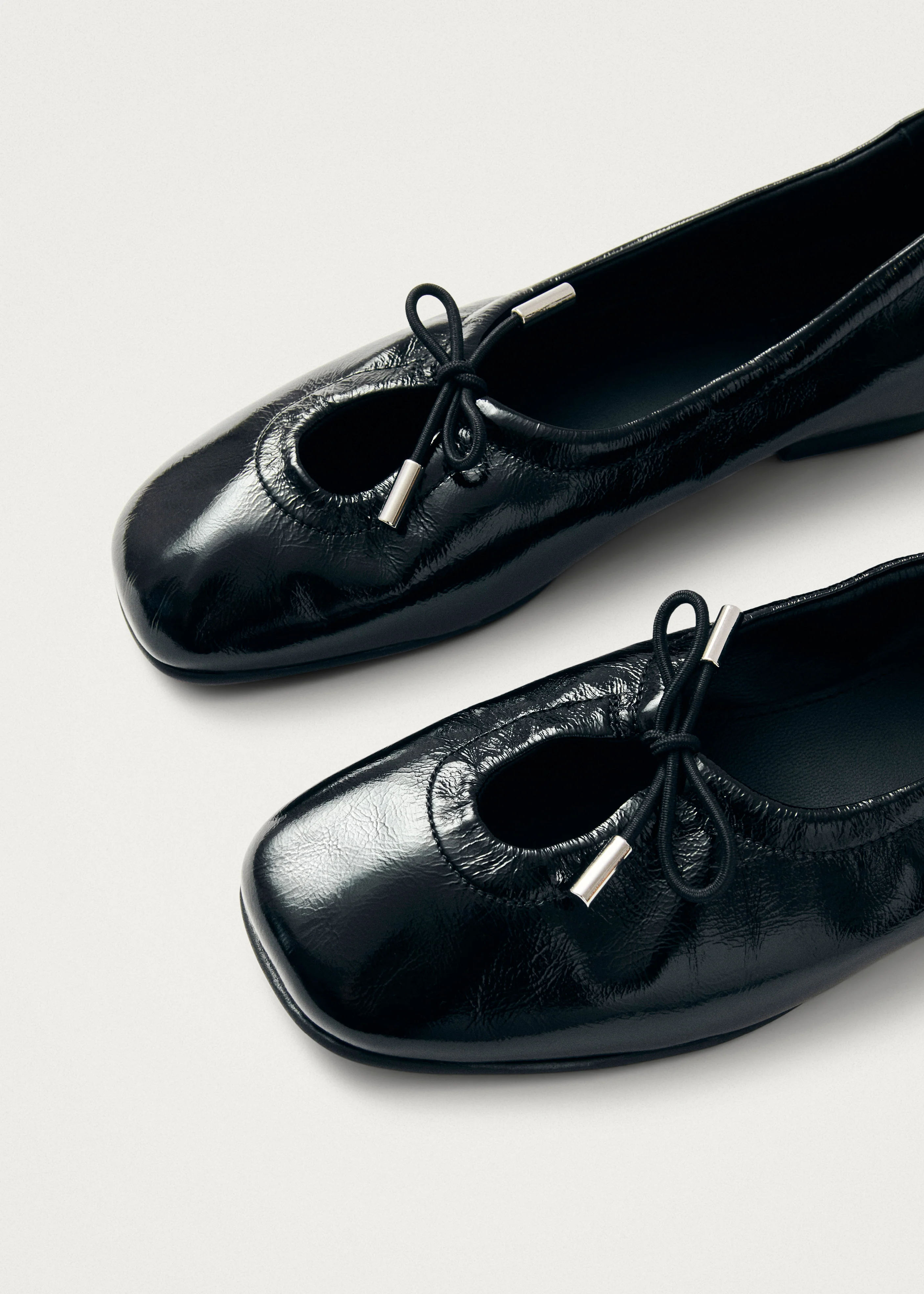 Rosalind Black Patent Leather Ballet Flats