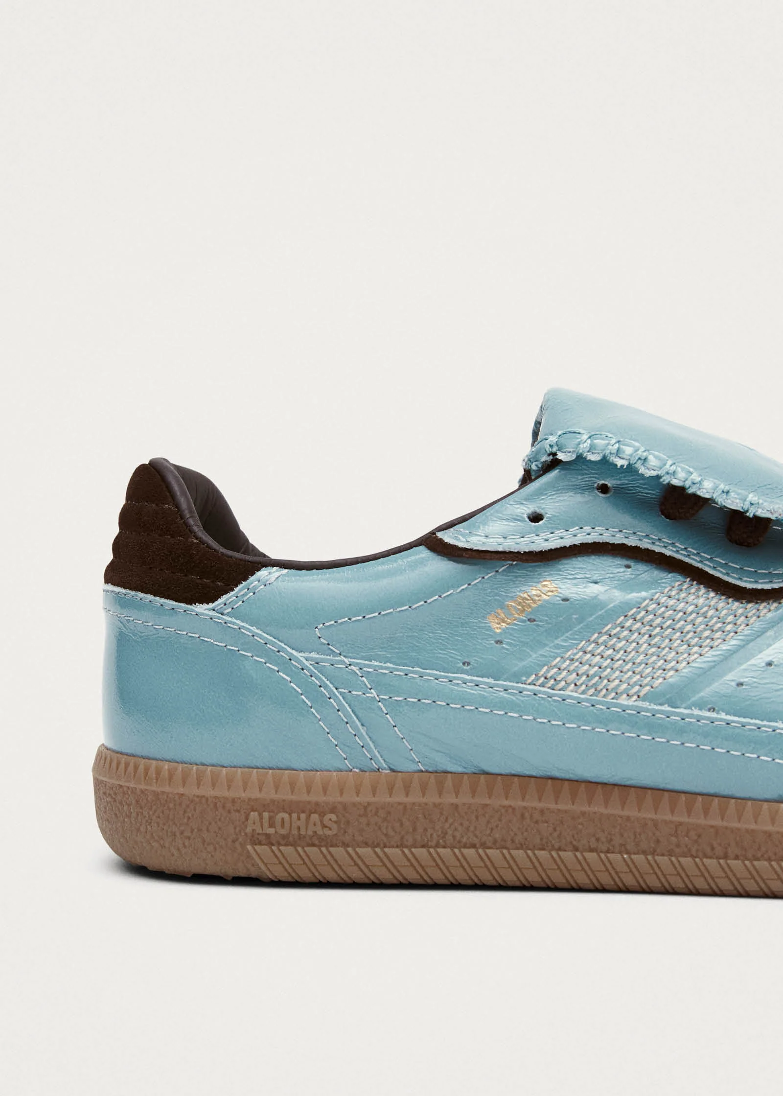 Tb.490 Club Grey Blue Patent Leather Sneakers