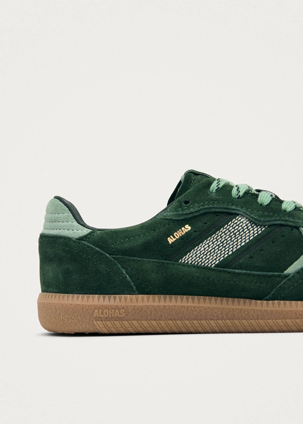 Tb.490 Rife Green Tones Leather Sneakers