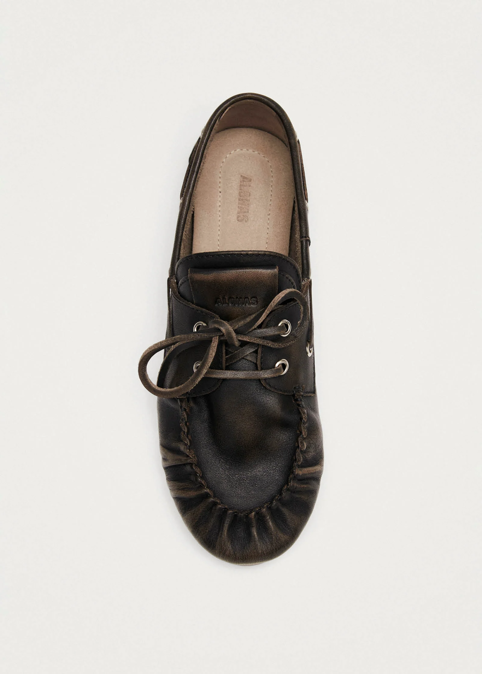 Rowan Brushed Brown Leather Loafers