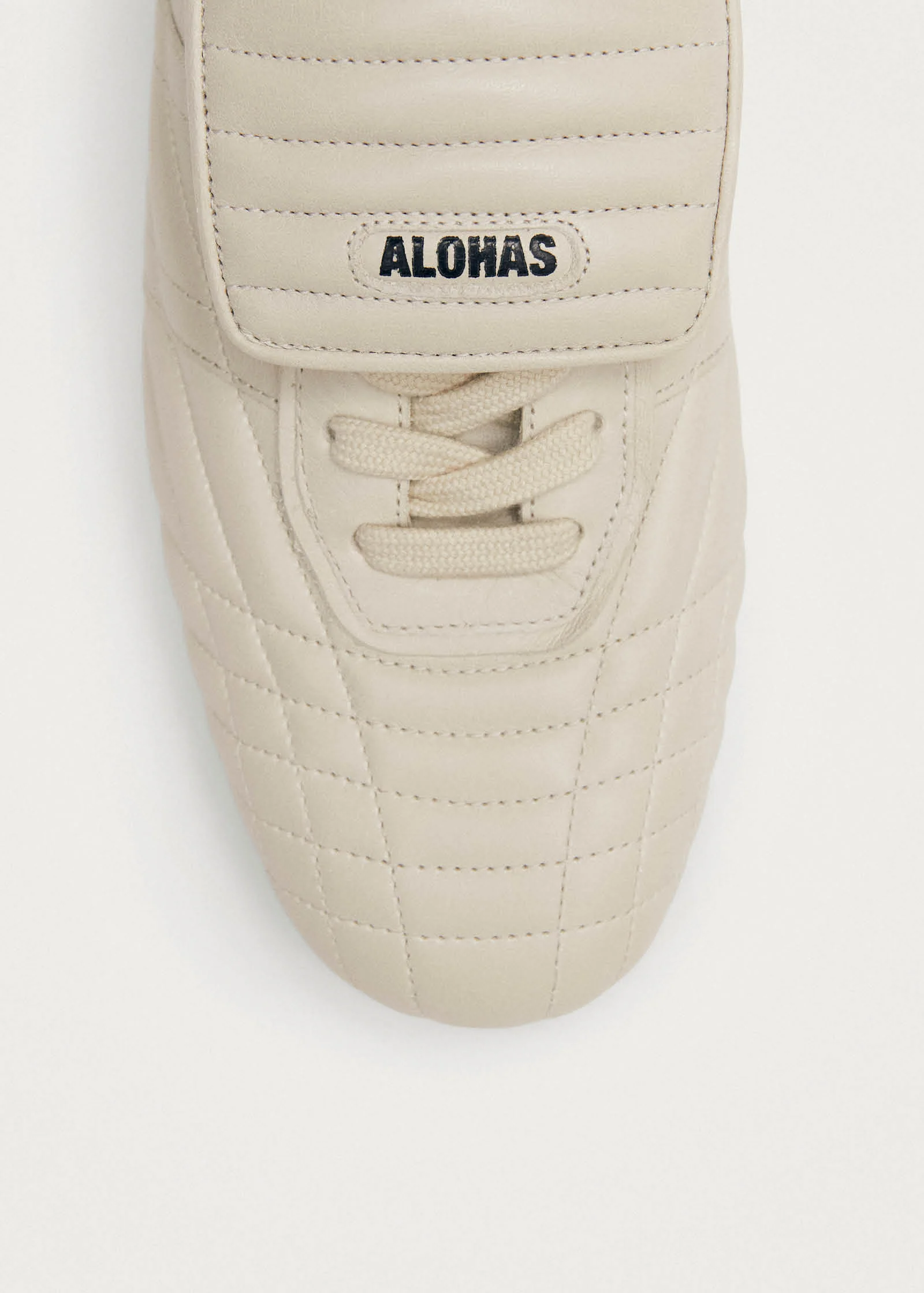 Tb.99 Cream Leather Sneakers