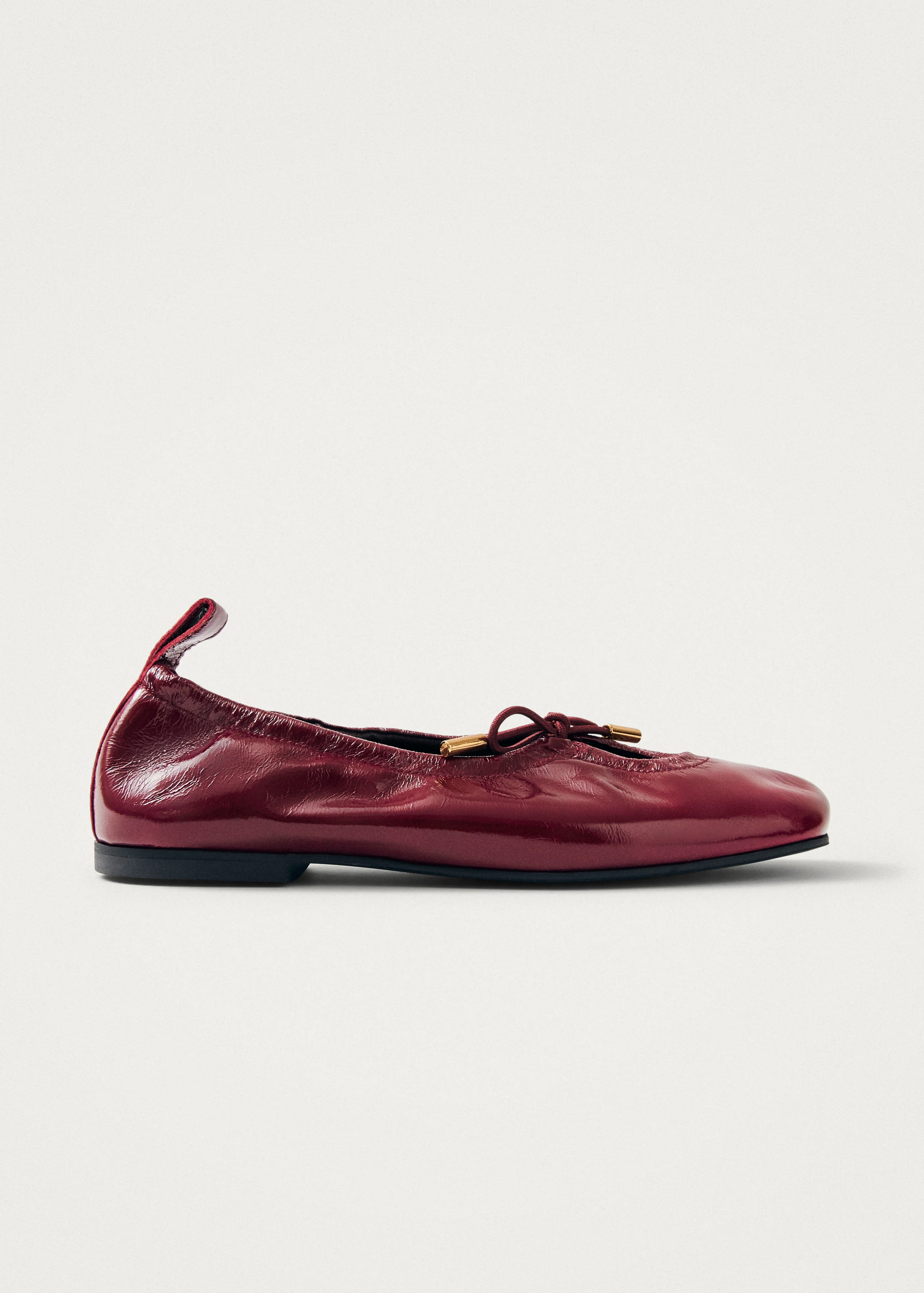 Rosalind Burgundy Patent Leather Ballet Flats