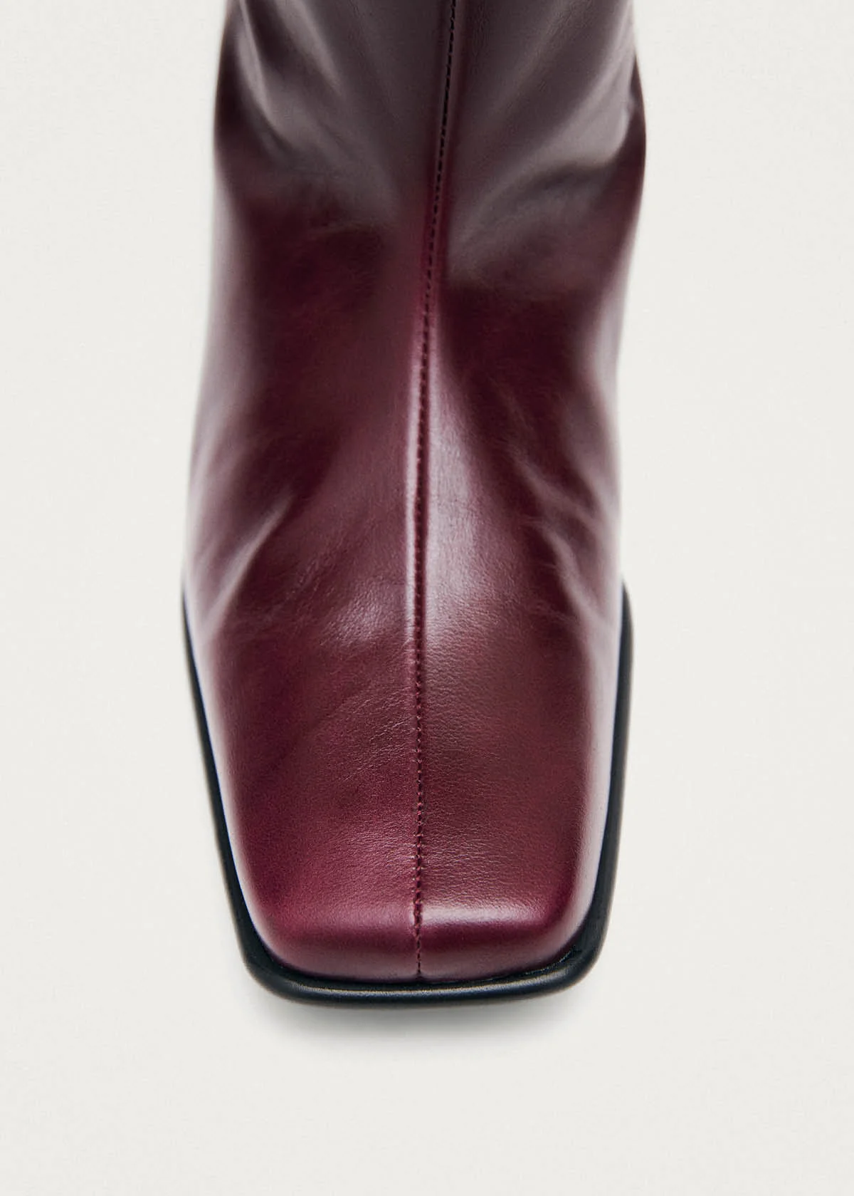 Thalina Rift Burgundy Leather Boots