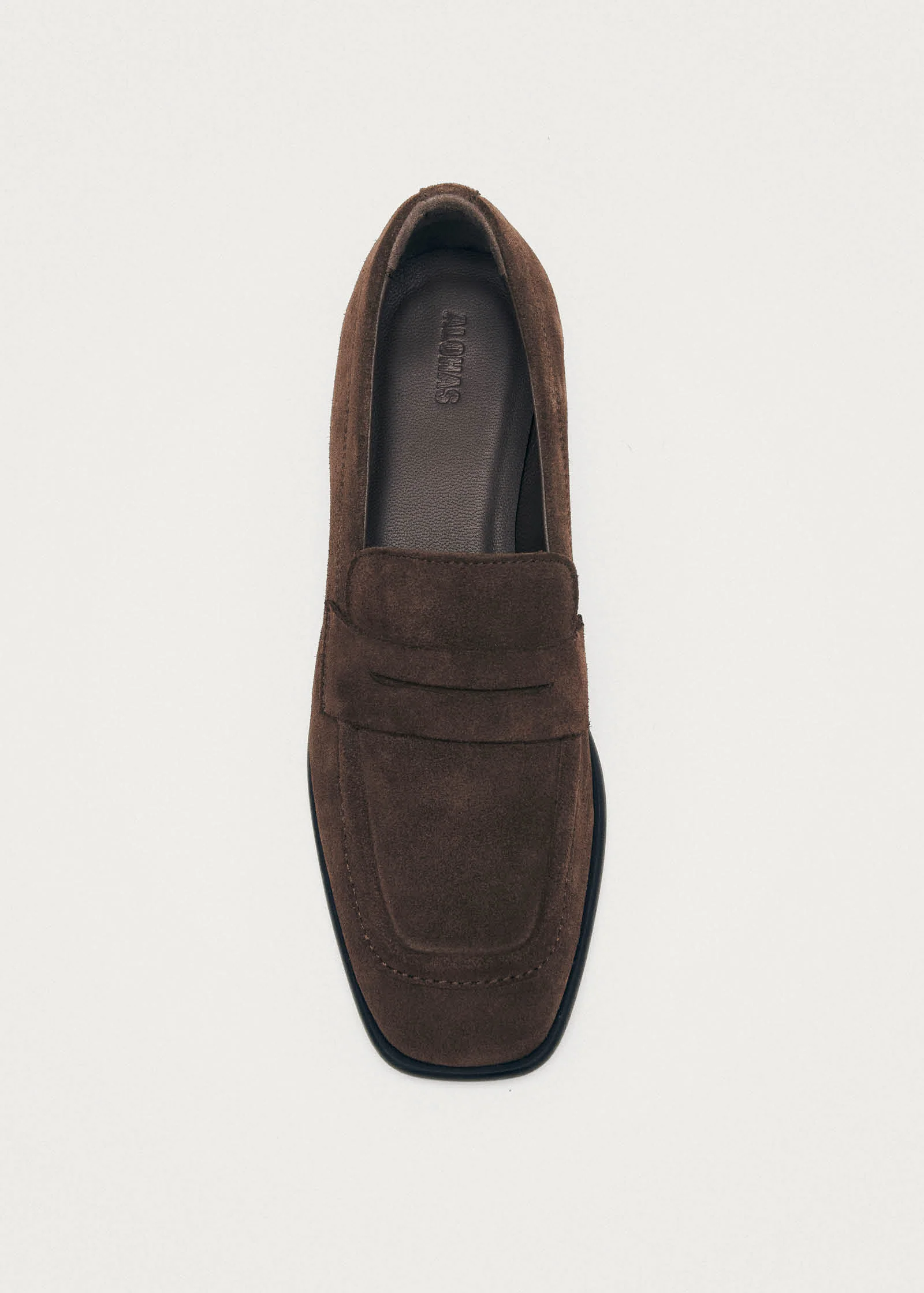 Zaha Suede Brown Leather Loafers